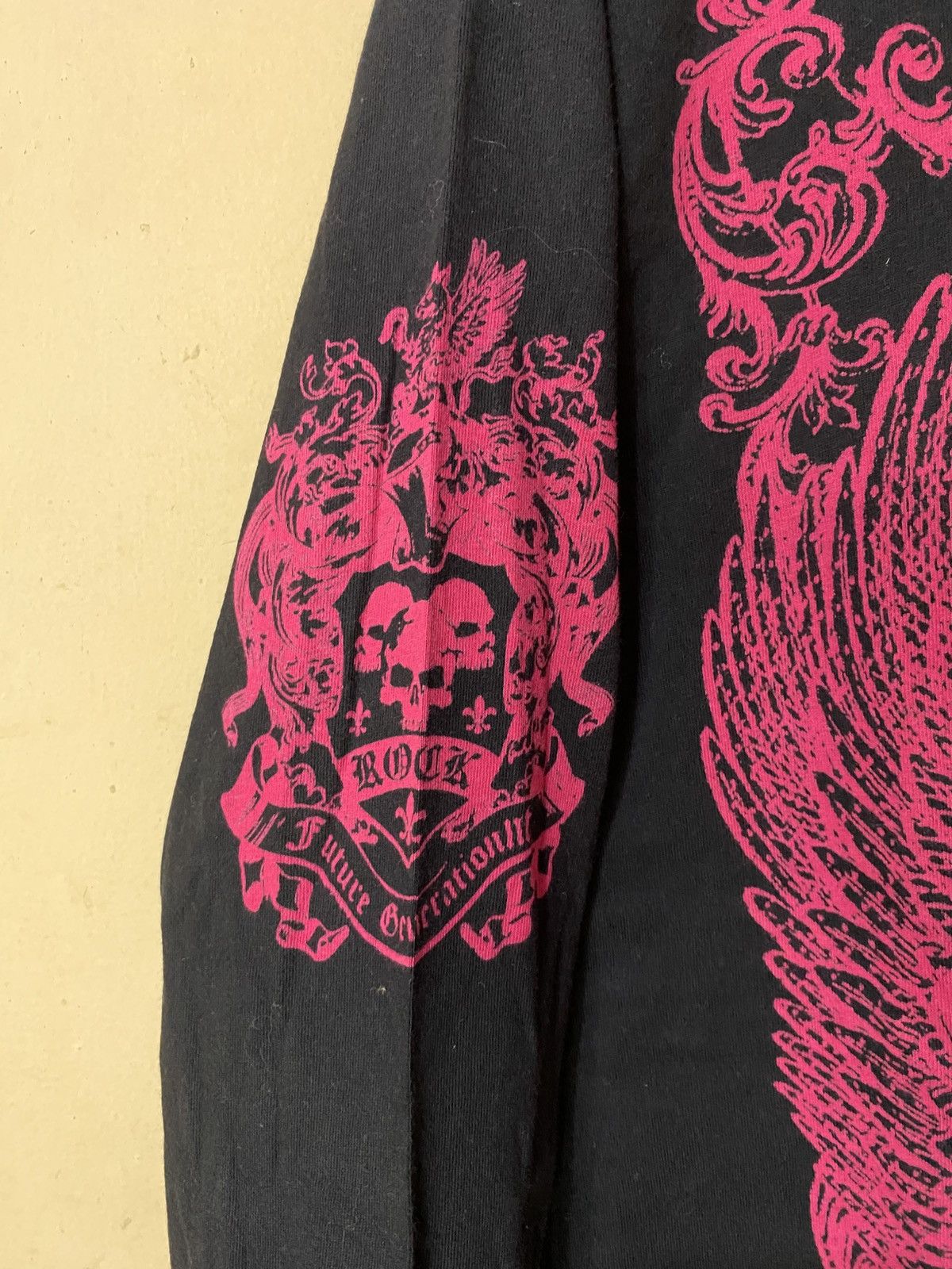 If Six Was Nine Y2k Dangerous Warning Poem Skulls Long Sleeve Size US M / EU 48-50 / 2 - 3 Thumbnail