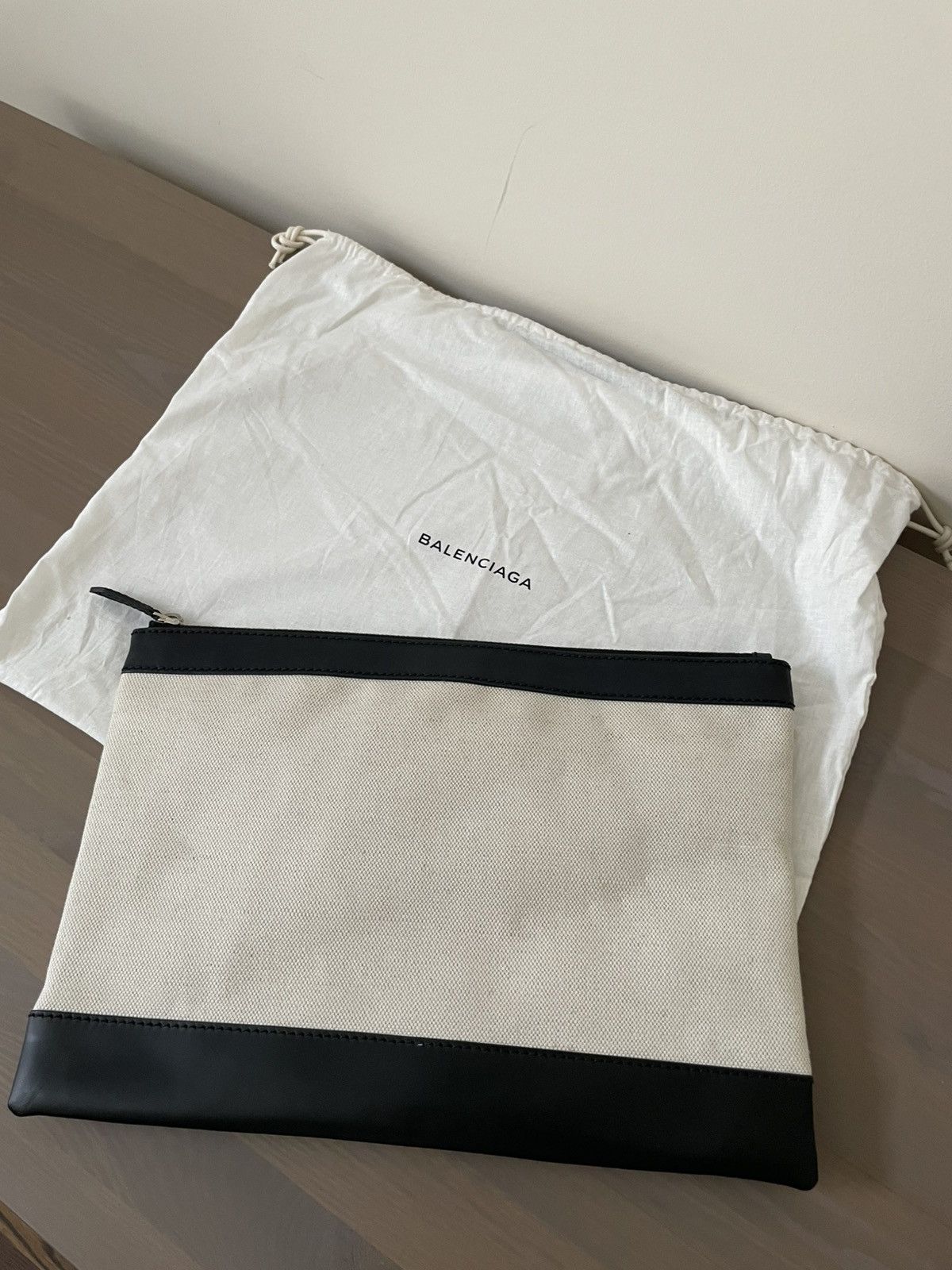 Balenciaga Balenciaga logo canvas document holder pouch Size ONE SIZE - 3 Thumbnail