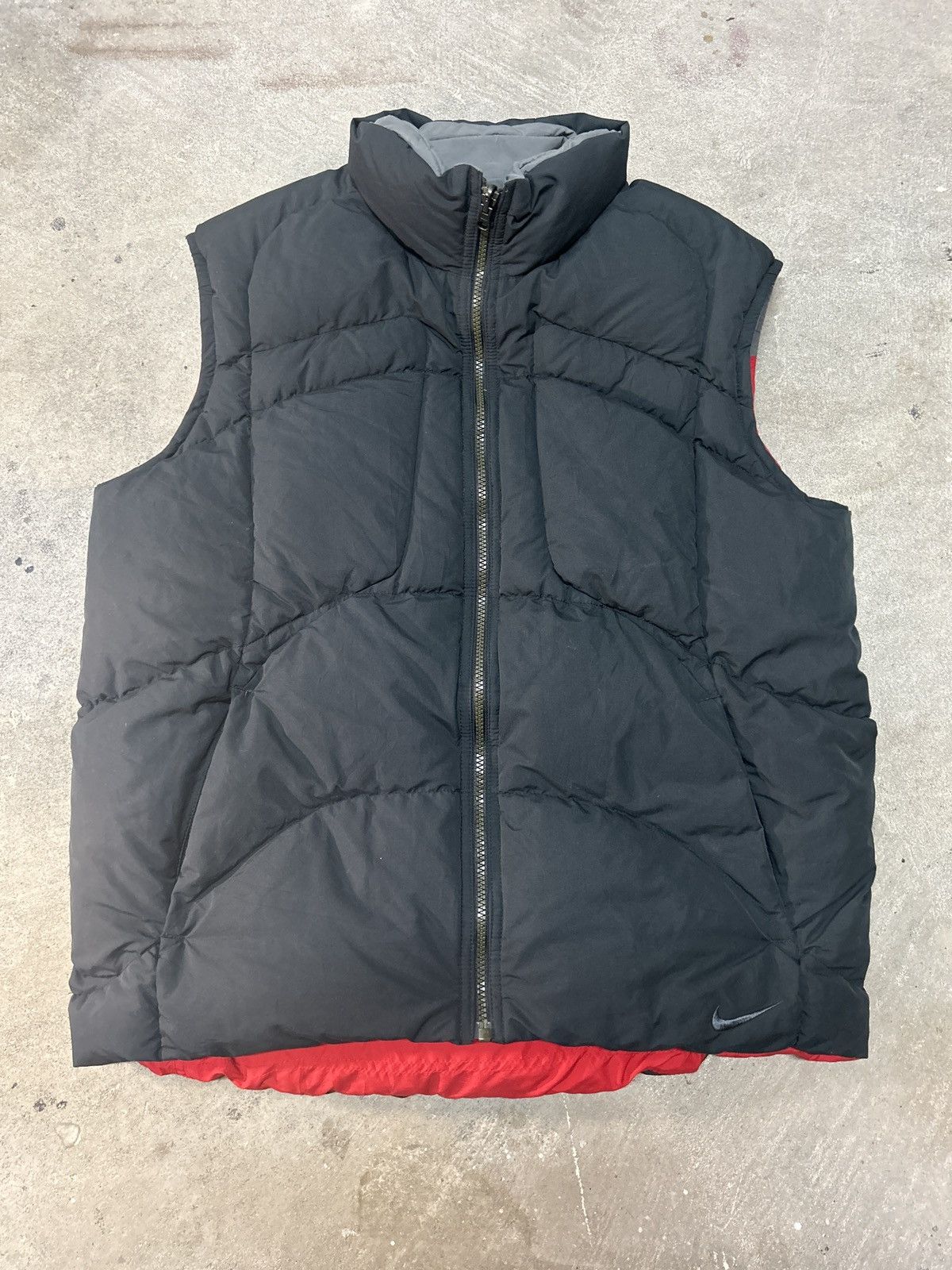 Nike Vintage Nike Reversible Down Fill Puffer Vest Size US L / EU 52-54 / 3 - 1 Thumbnail
