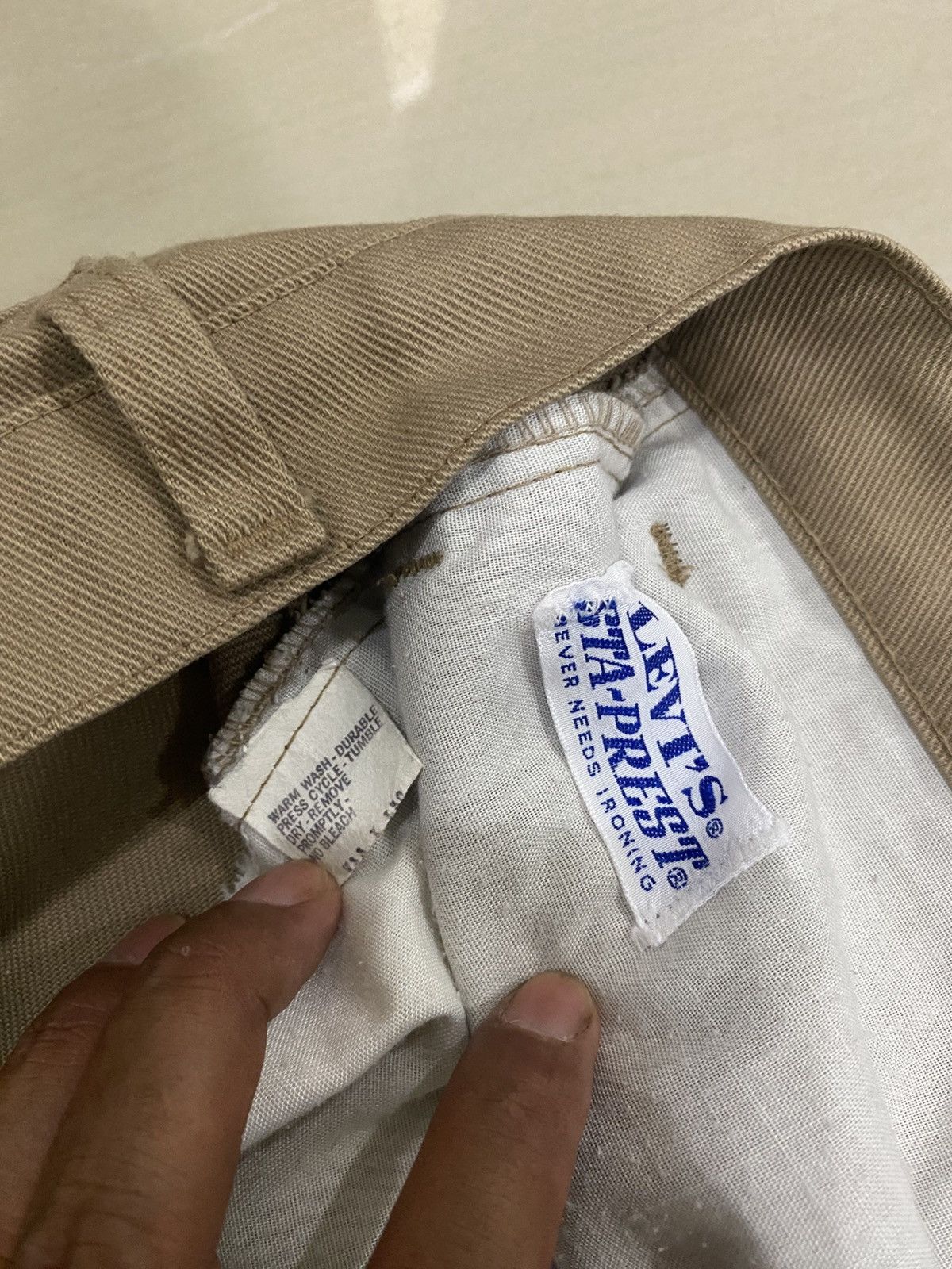 Levi's 70s Levis Sta Prest Pants Size US 32 / EU 48 - 3 Thumbnail