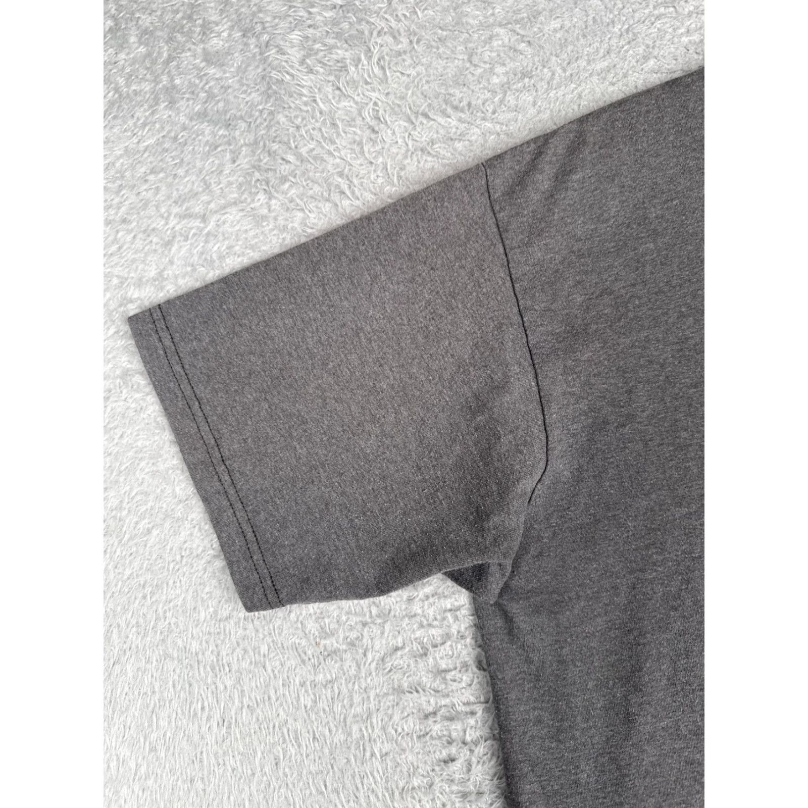 The North Face The North Face Shirt Men L Gray Logo Short Sleeve Crew Neck Cotton Blend Size US L / EU 52-54 / 3 - 3 Thumbnail