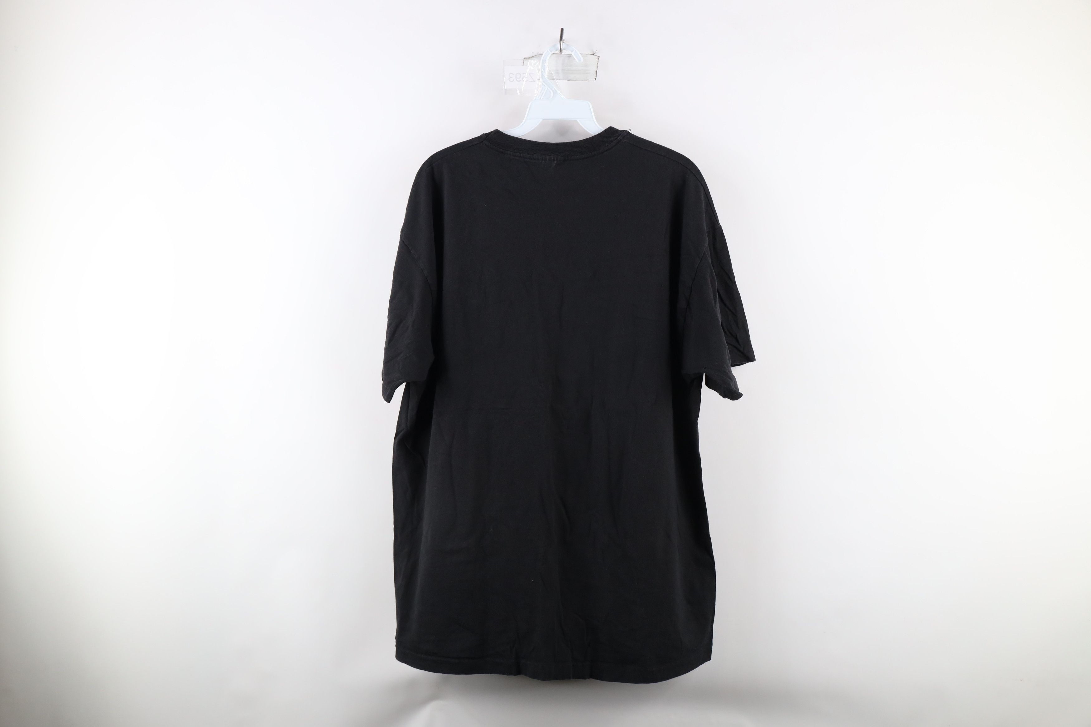 Vintage Vintage 90s Streetwear Blank Pocket T-Shirt Black Cotton Size US XL / EU 56 / 4 - 7 Thumbnail
