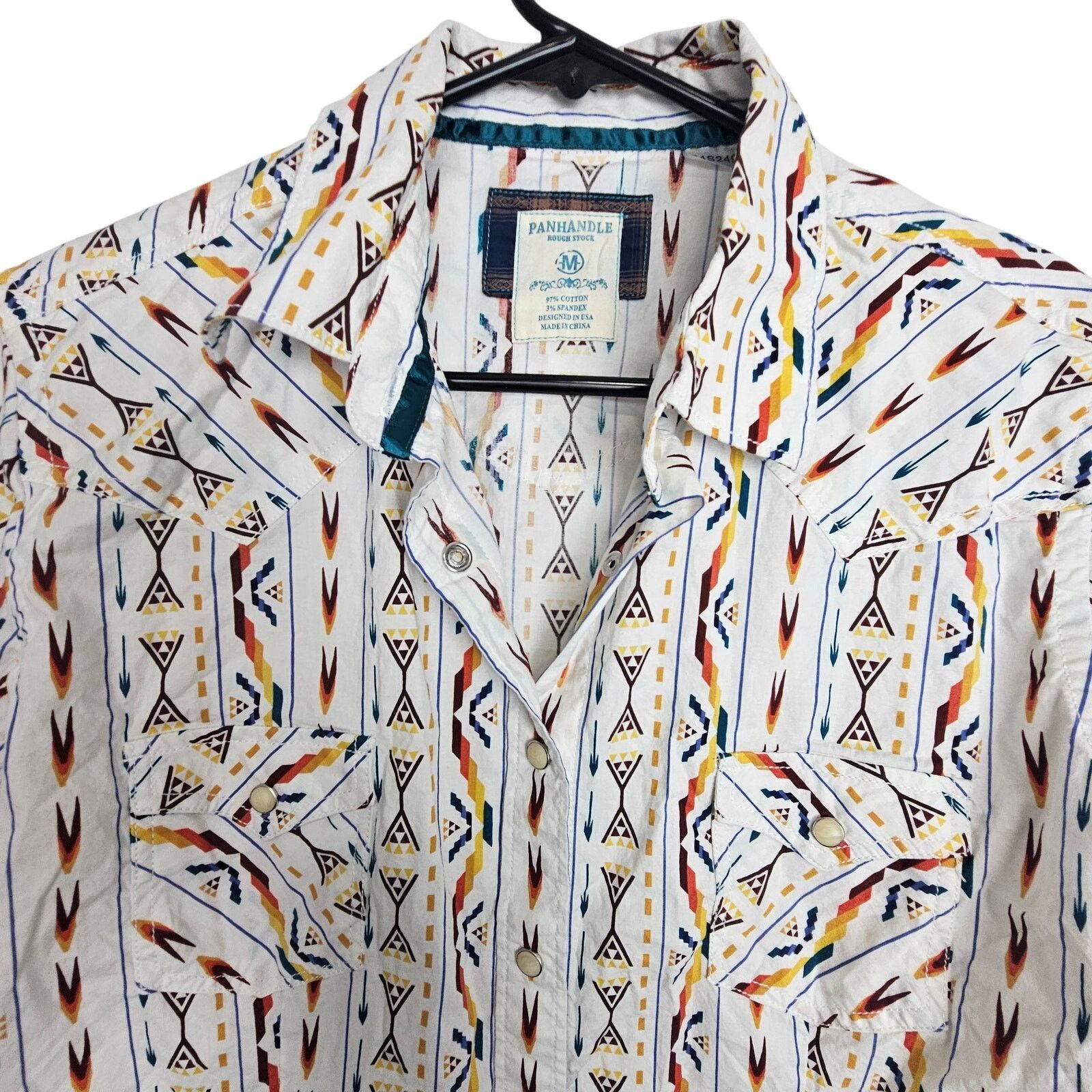 Panhandle Slim Panhandle Rough StockWomens Western Shirt Snap Front Size M Size M / US 6-8 / IT 42-44 - 2 Thumbnail