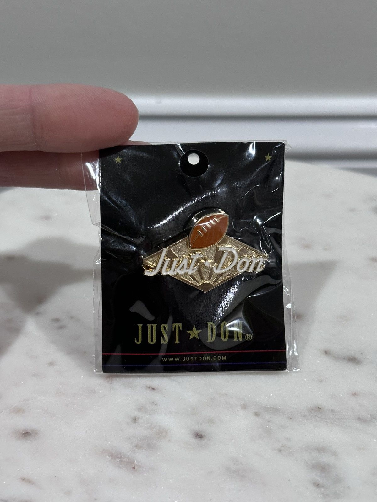 Just Don Just Don NFL Football Logo Gold Pin Size ONE SIZE - 4 Thumbnail