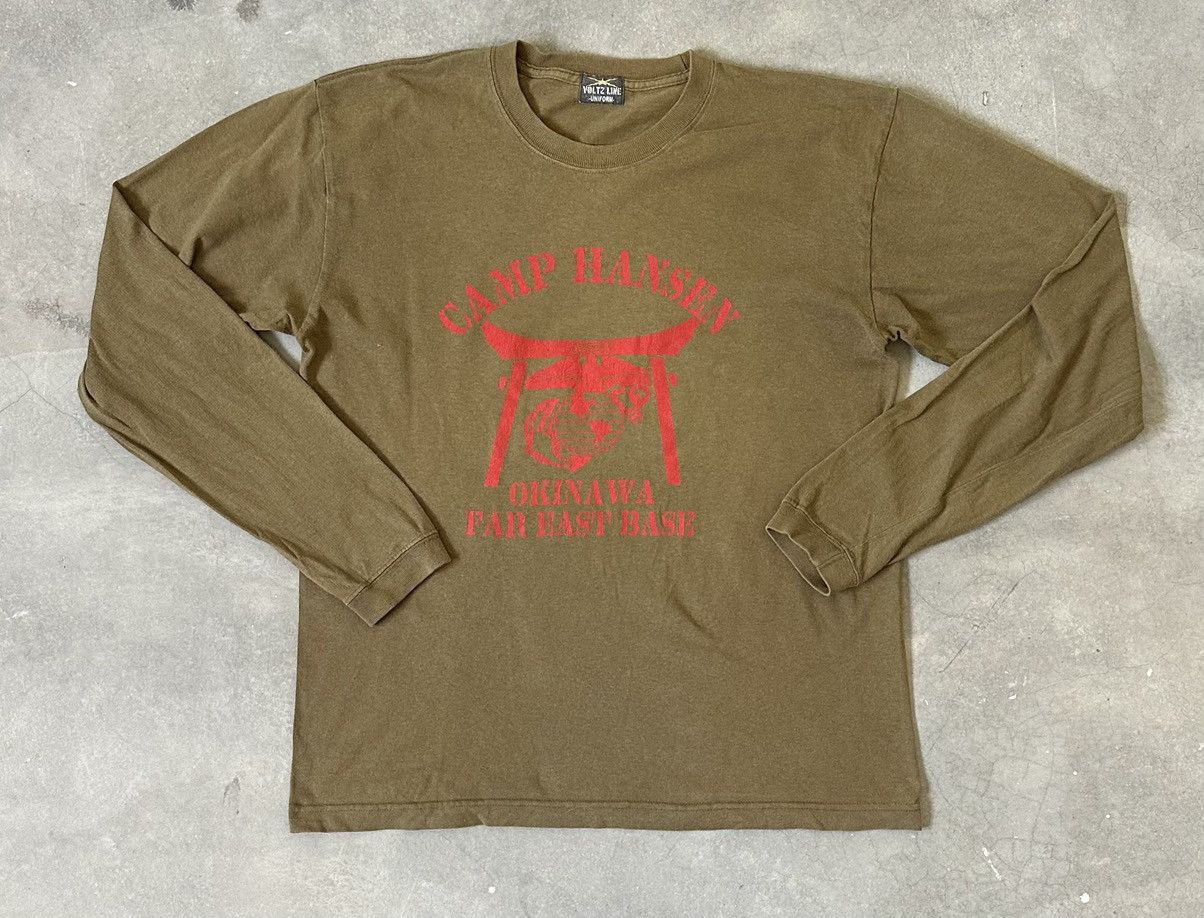 Japanese Brand VOLTZ LINE UNIFORM CAMP HANSEN OKINAWA MILITARY TEE Size US M / EU 48-50 / 2 - 1 Thumbnail