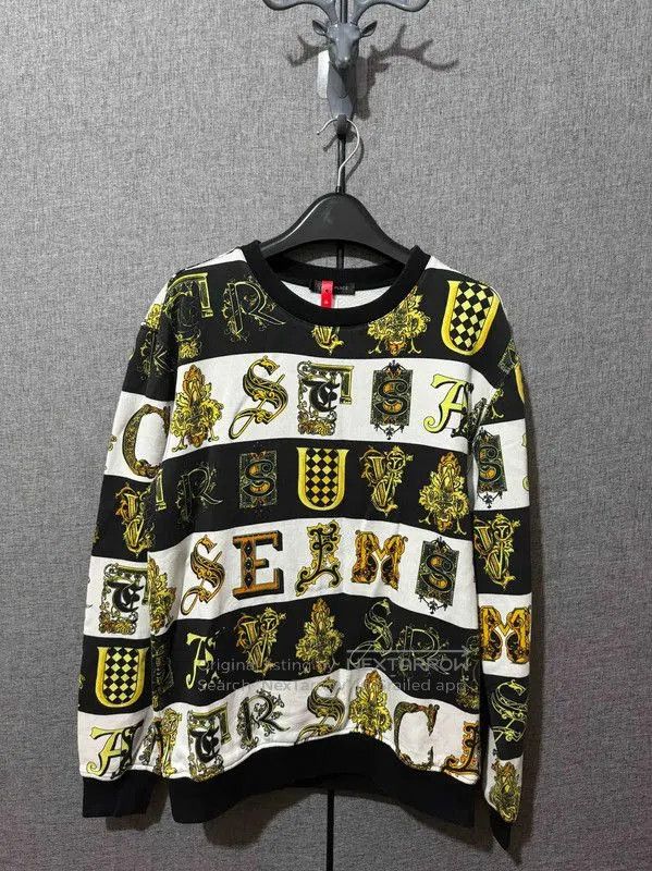 Versace Versace Colorful Logo Print Men's Sweatshirt . Size US S / EU 44-46 / 1 - 1 Thumbnail