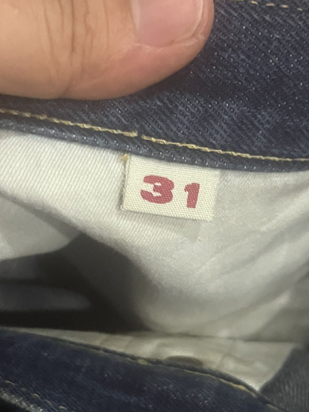 Blue Blue Japan Blue Blue Japan Blue Washed Straight Fit Selvedge Jeans Size US 31 - 21 Thumbnail
