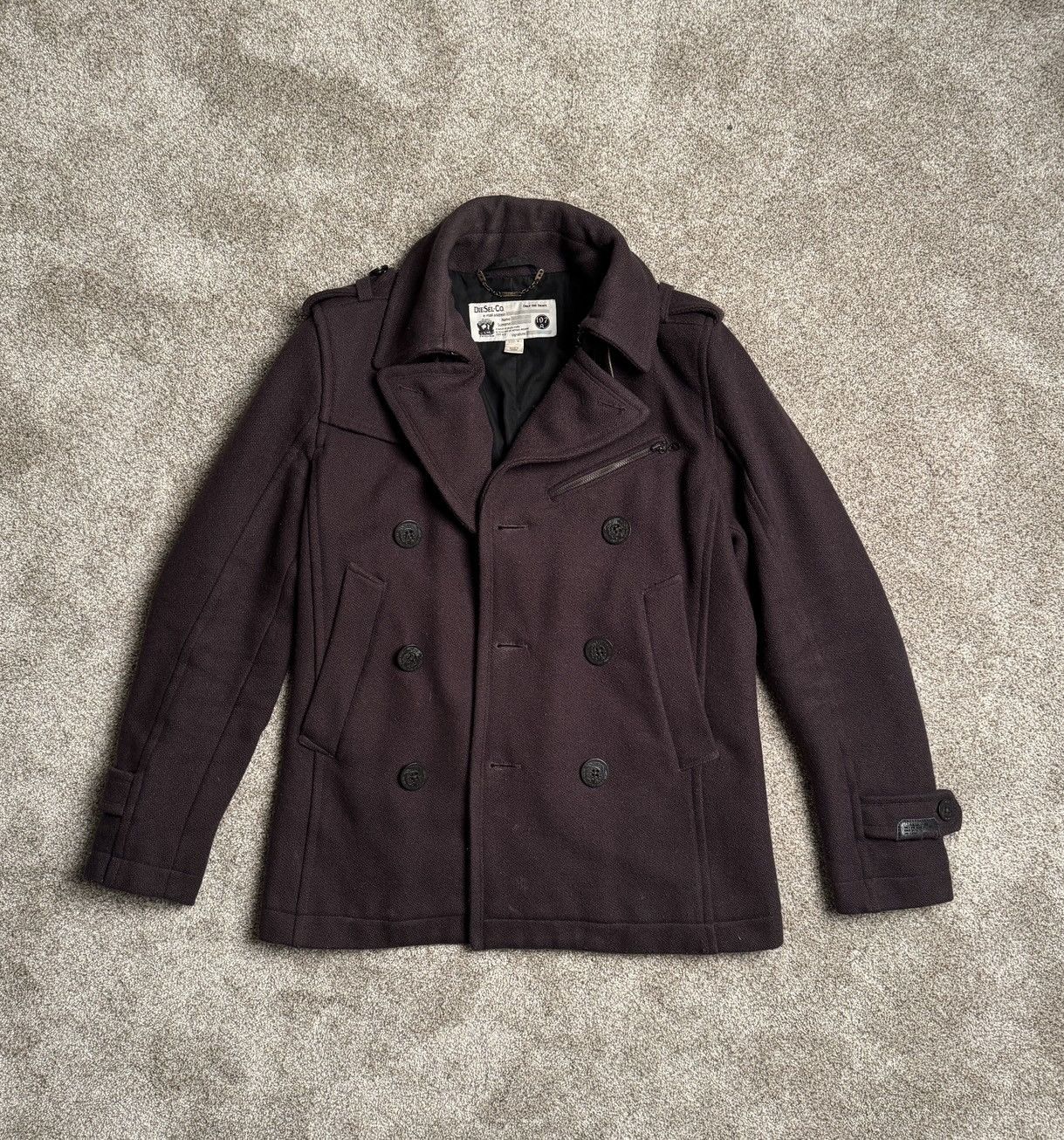 Diesel VINTAGE DIESEL WOOL COAT Size US M / EU 48-50 / 2 - 1 Thumbnail