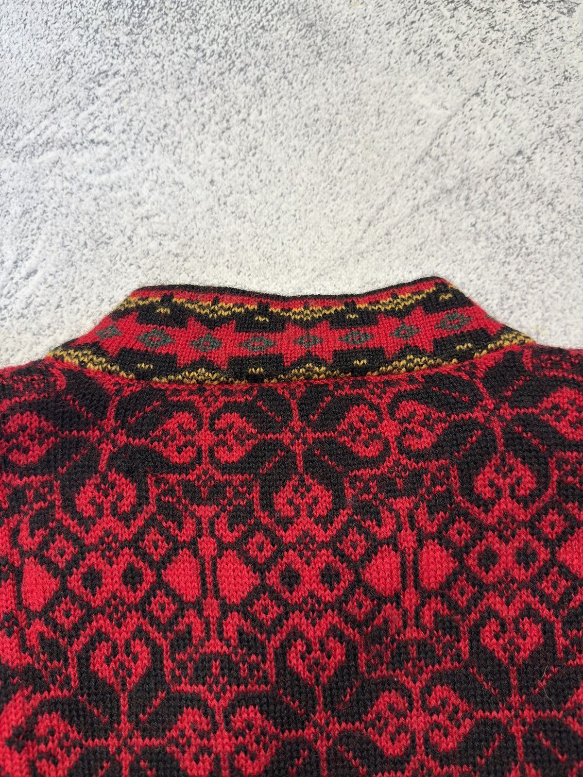 Dale Of Norway Vintage Windfjord Norway Pure Wool Nordic Cardigan Red Size US XL / EU 56 / 4 - 15 Thumbnail