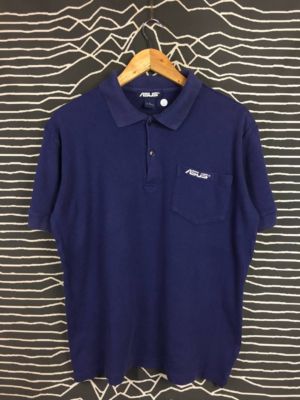 Vintage Vtg ASUS Embroidered Logo Pocket Polo Techwear Shirt Size US L / EU 52-54 / 3 - 1 Thumbnail