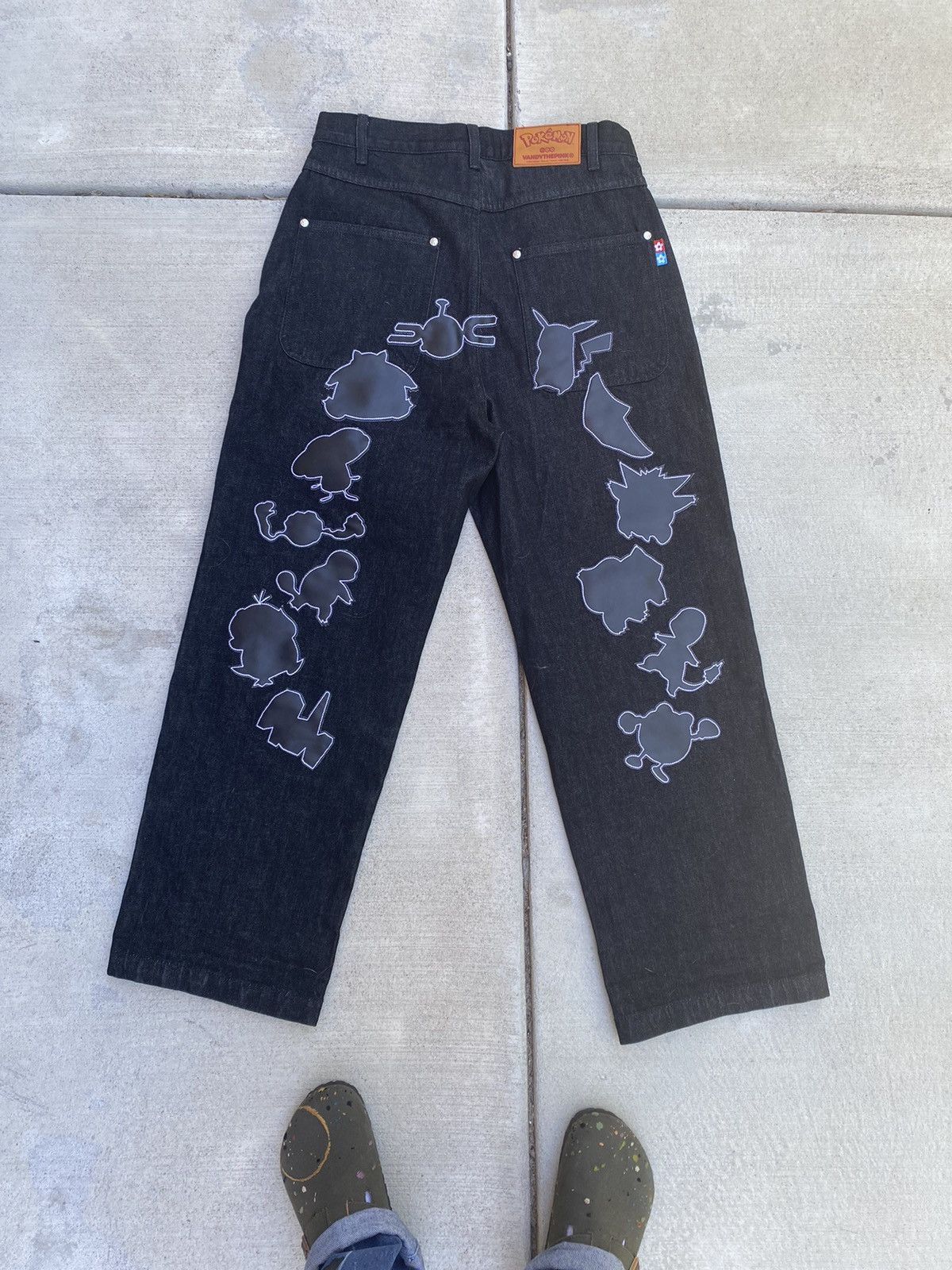 VANDY THE PINK ポケモン デニム Vandy The Pink Vandy the Pink x Pokemon Leather Patch Denim