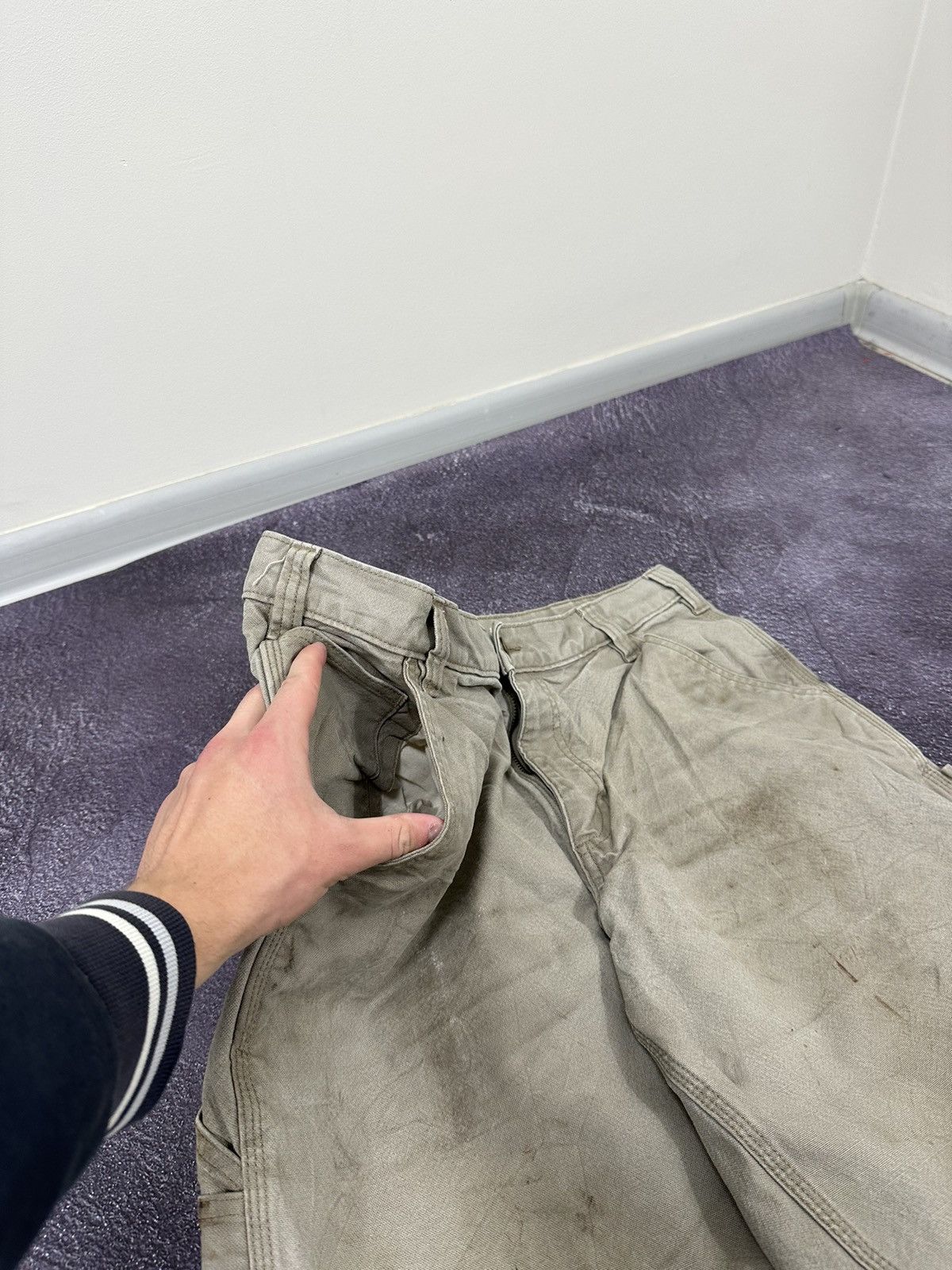 Carhartt Vintage Carhartt Distressed Cargo Carpenter Baggy Work Pants Size US 36 / EU 52 - 9 Thumbnail