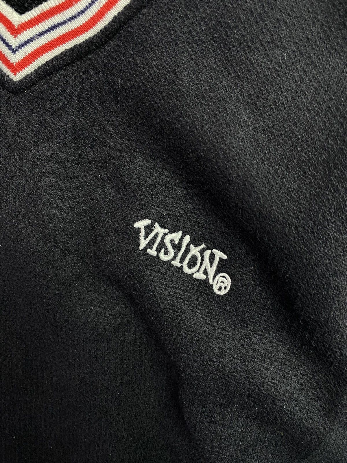 Vision Streetwear black Vision Street Wear v-neck long sleeve sweatshirt. Size US XL / EU 56 / 4 - 2 Thumbnail