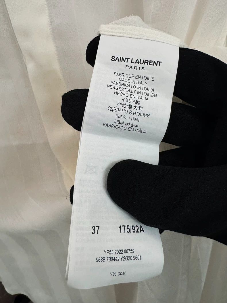 Saint Laurent Paris Saint Laurent 23SS Floaty Ribbon Shirt-2505 Size US M / EU 48-50 / 2 - 5 Thumbnail