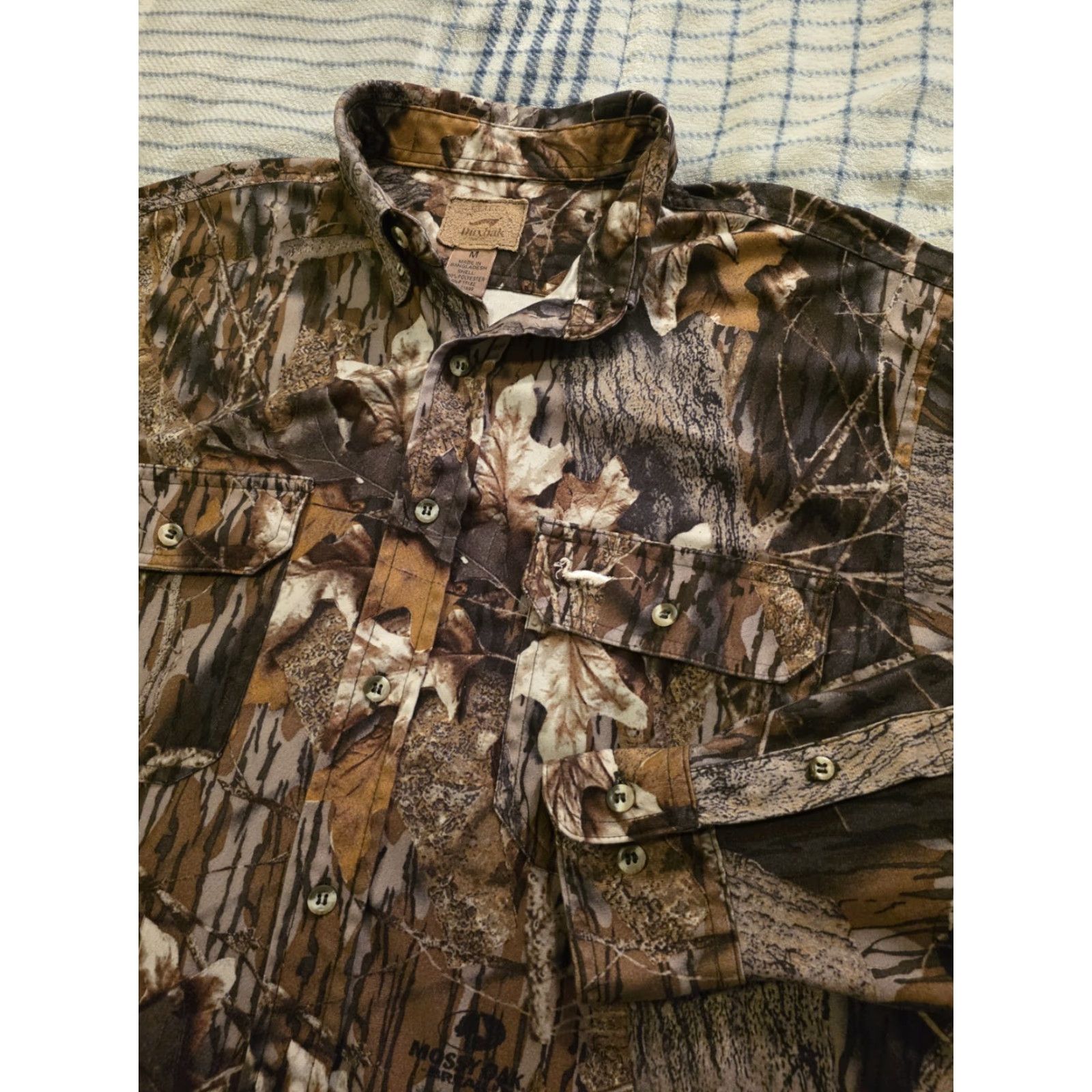 Vintage Duxbak Mossy Oak Break Up Camo Long Sleeve Button Up Shirt SOFT Mens Size Medium Size US M / EU 48-50 / 2 - 2 Thumbnail