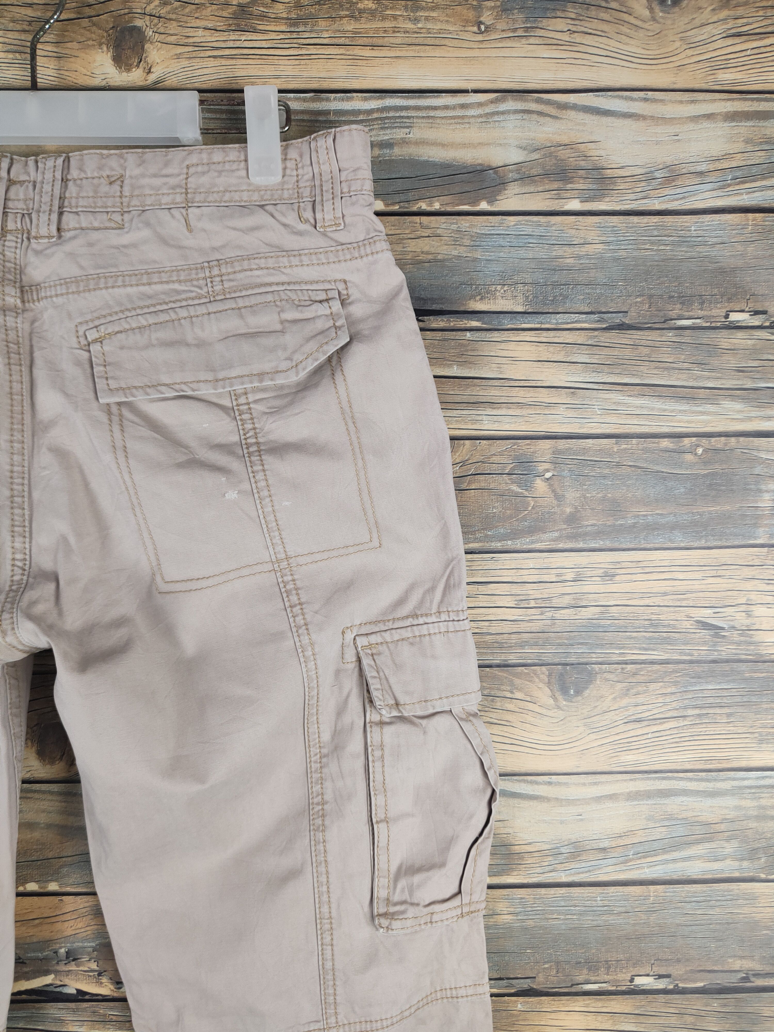 Japanese Brand DL Villand Beige Multipocket Cargo Pants #46-245T Size US 32 / EU 48 - 10 Thumbnail