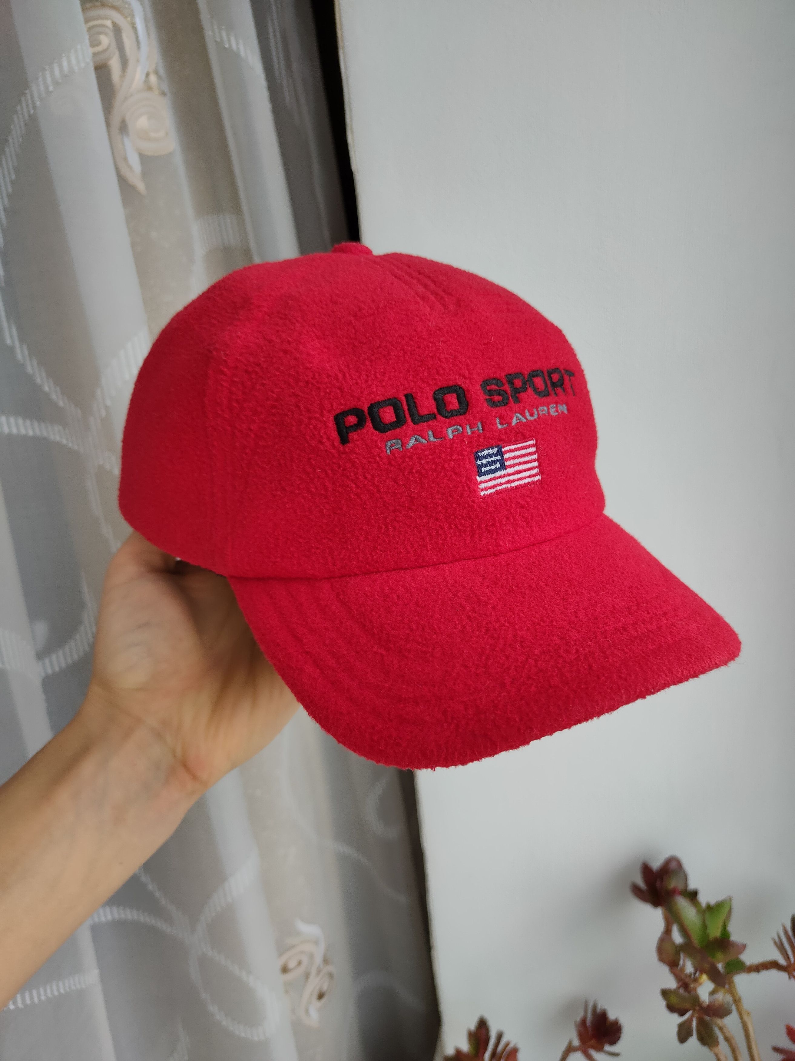 Polo Ralph Lauren Polo Ralph Lauren Sport USA vintage Y2K fleece cap hat Size ONE SIZE - 6 Thumbnail