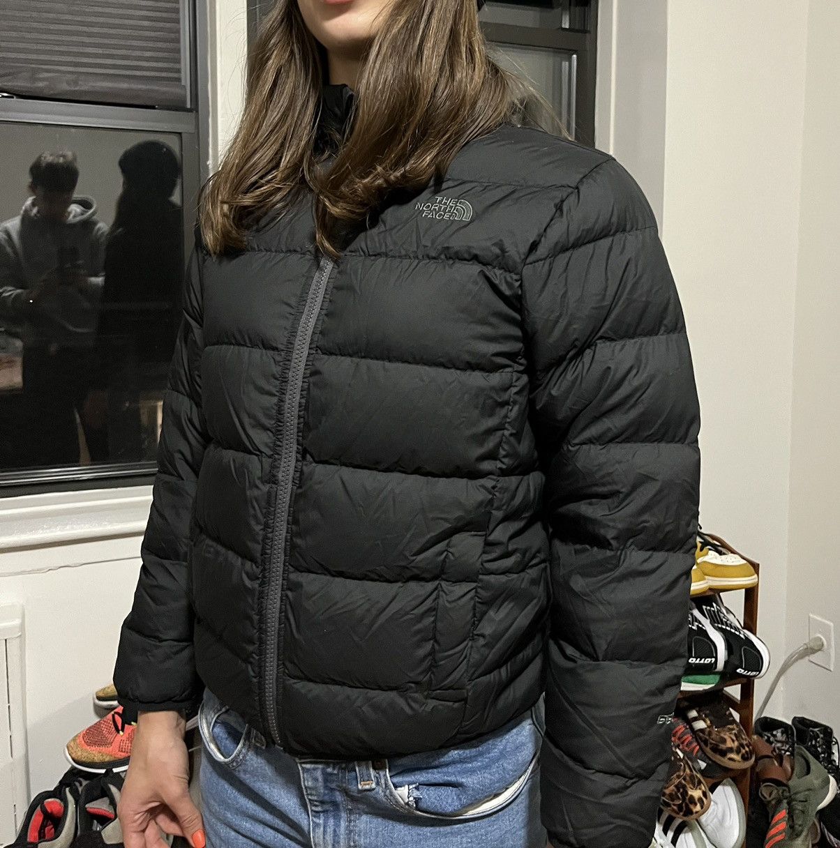 The North Face Vintage The North Face Nuptse 550 retro down puffer black jacket Grailed