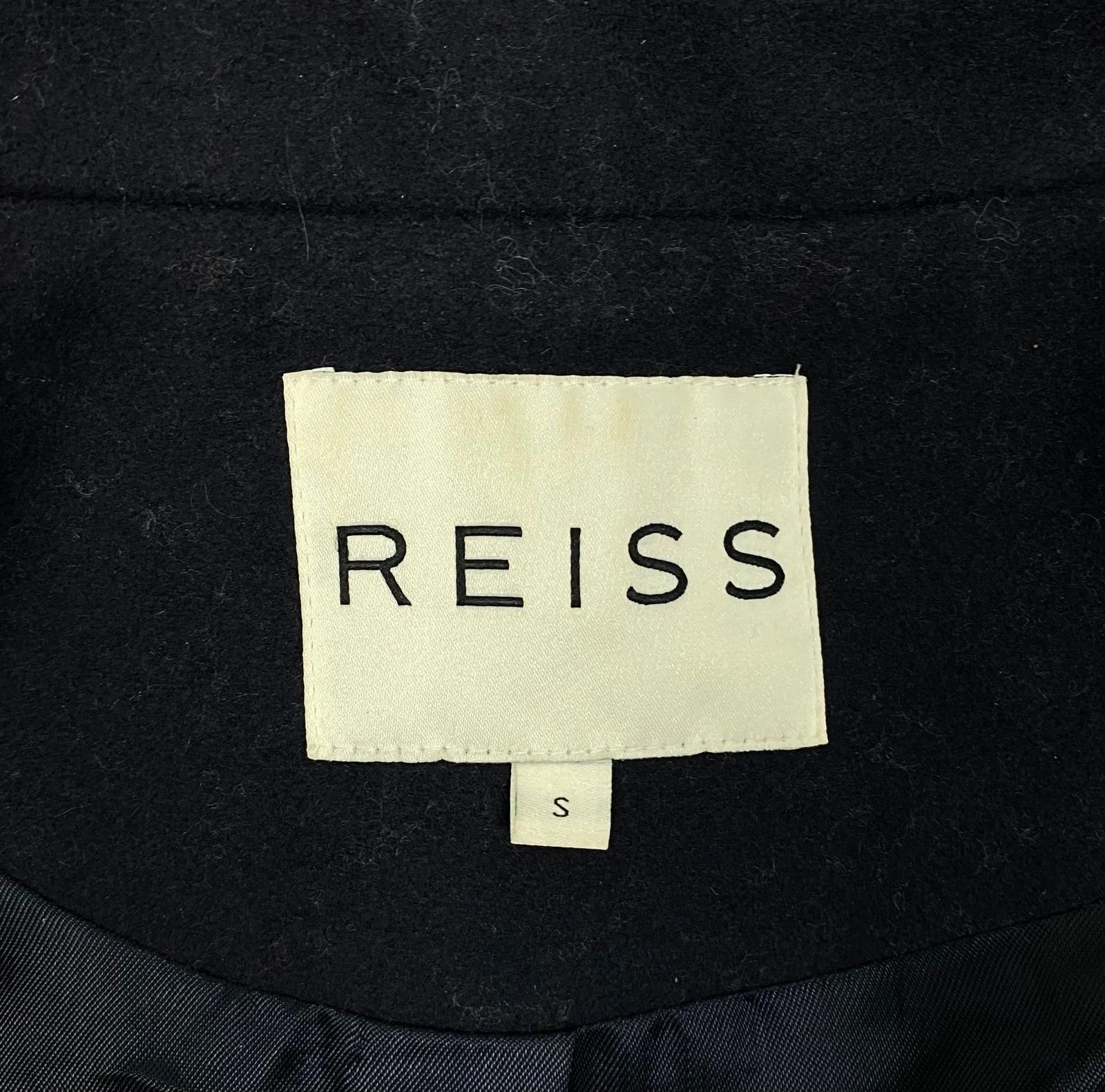 Reiss Reiss Fante Wool Coat Genuine Leather Sleeves size S Size S / US 4 / IT 40 - 10 Thumbnail