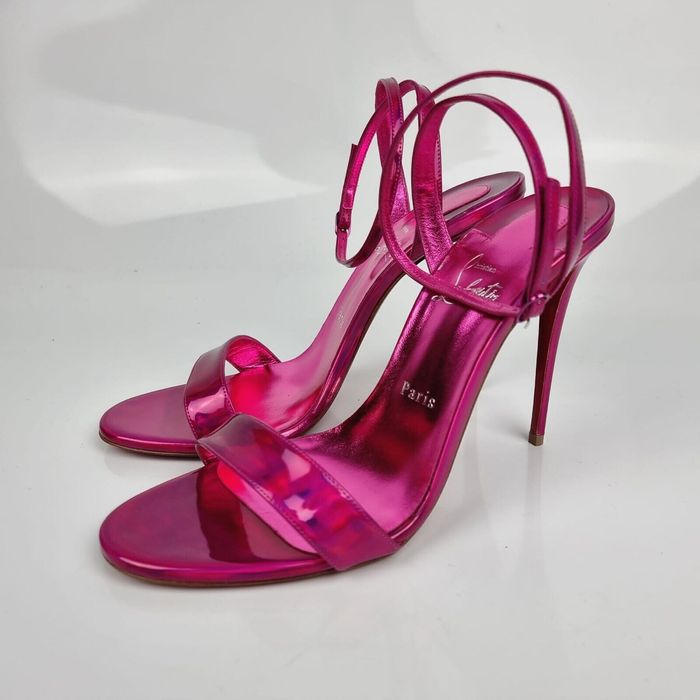 Christian Louboutin Pink Loubigirl 100 Heeled Sandals 