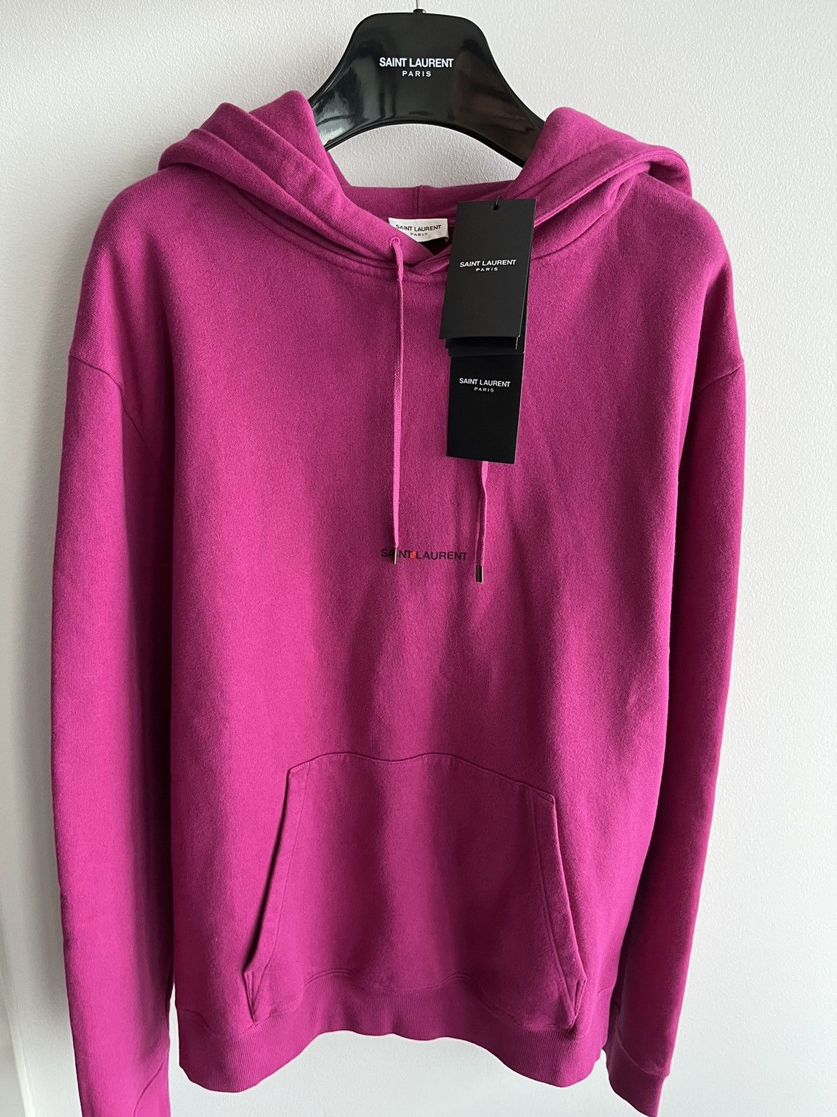 Hedi Slimane × Saint Laurent Paris × Yves Saint Laurent Rare Brand New Rive Gauche Saint Laurent Logo Hoodie Runway Size US XL / EU 56 / 4 - 14 Thumbnail