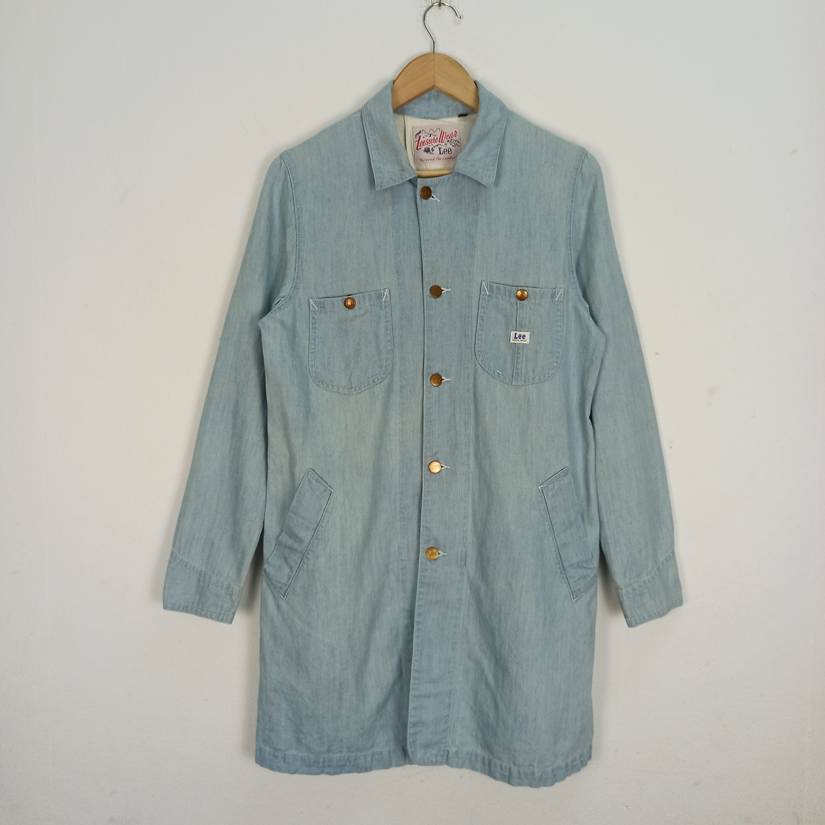 Lee VINTAGE LEE LEESURE WEAR LINEN BLEND COVERALL WORK JACKET Size US M / EU 48-50 / 2 - 1 Thumbnail