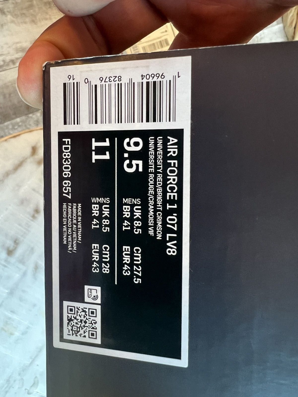 Nike Nike Air Force 1 ‘07 ATL Size 9.5 FD8306-657 Atlanta Red Size US 9.5 / EU 42-43 - 9 Thumbnail