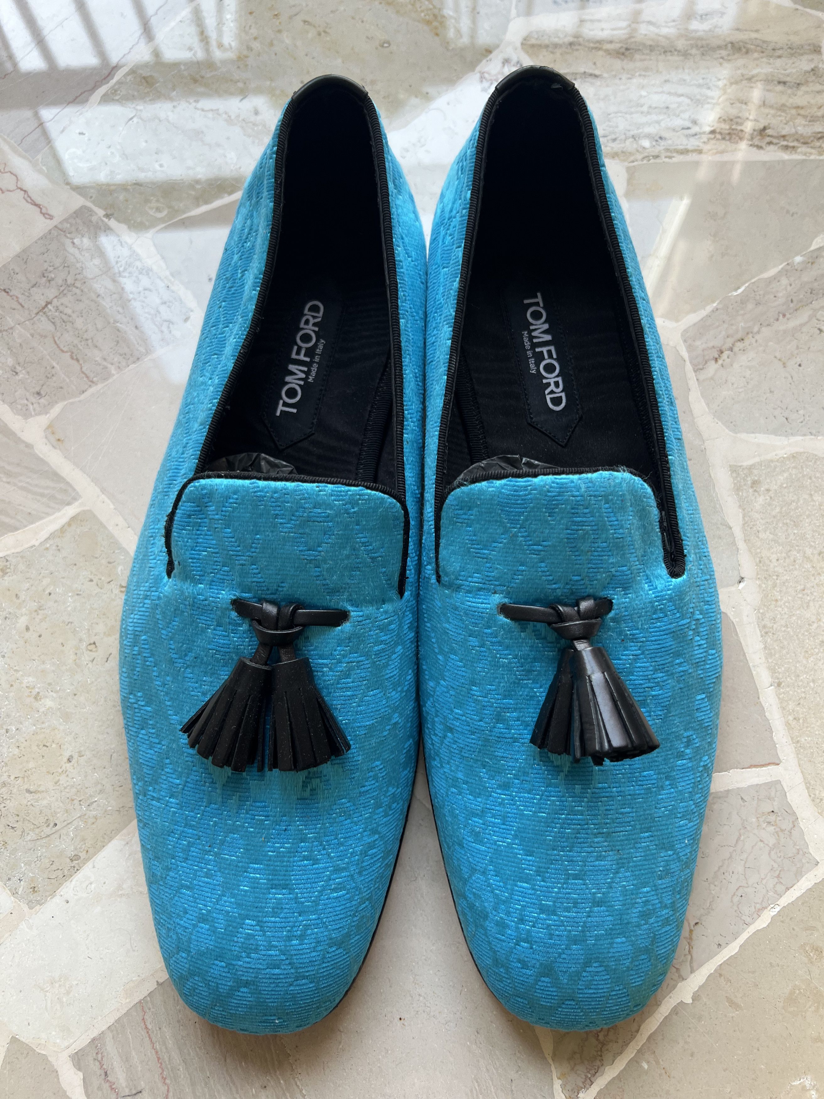 Tom Ford Royal Blue Suede Tassel Loafers 36205 - Tassel Loafer in Navy Blue Suede – ALDEN SHOES main image 4