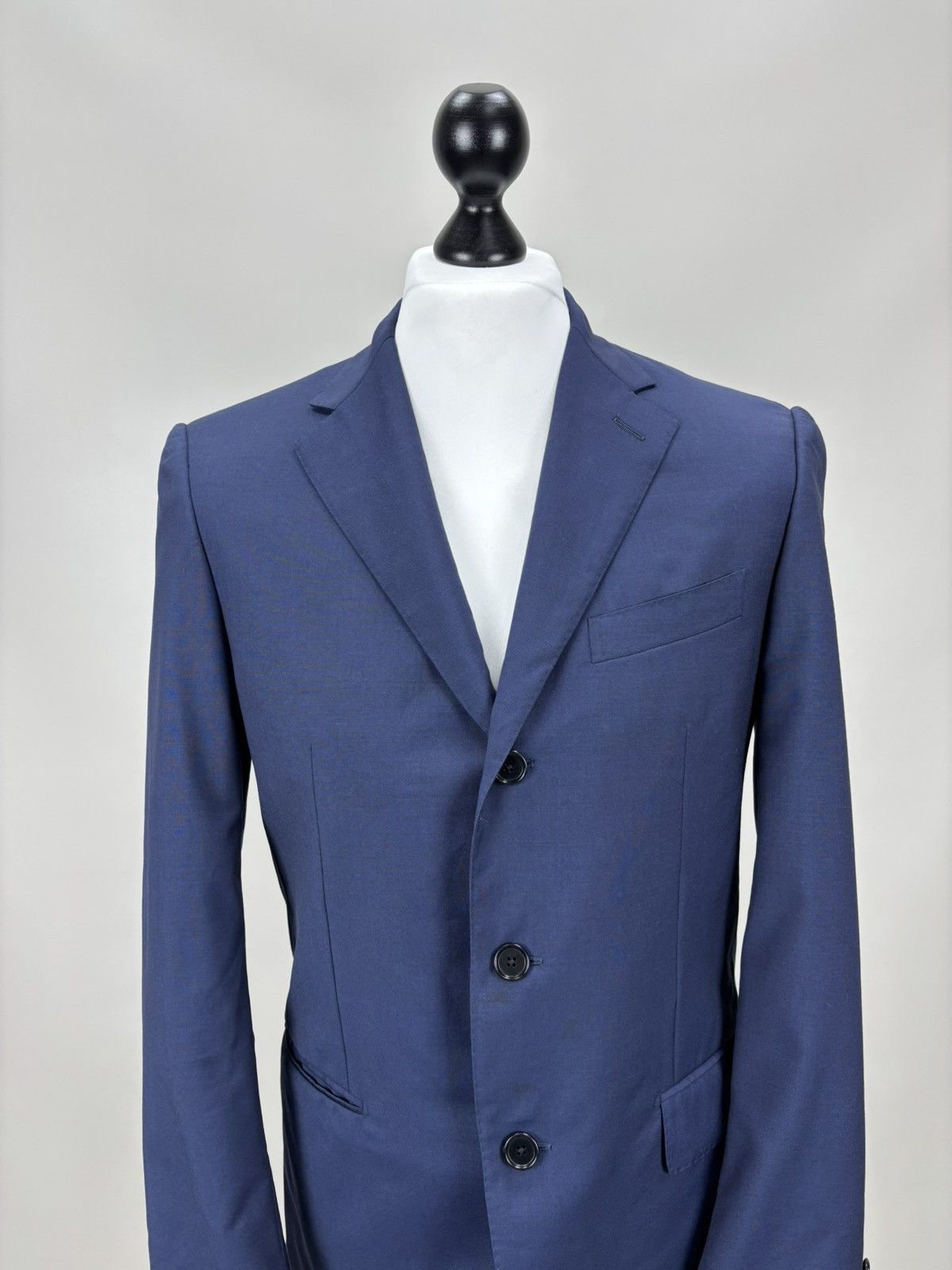 Caruso Mens blazer Caruso Size 48 Color Blue Size 48R - 2 Thumbnail