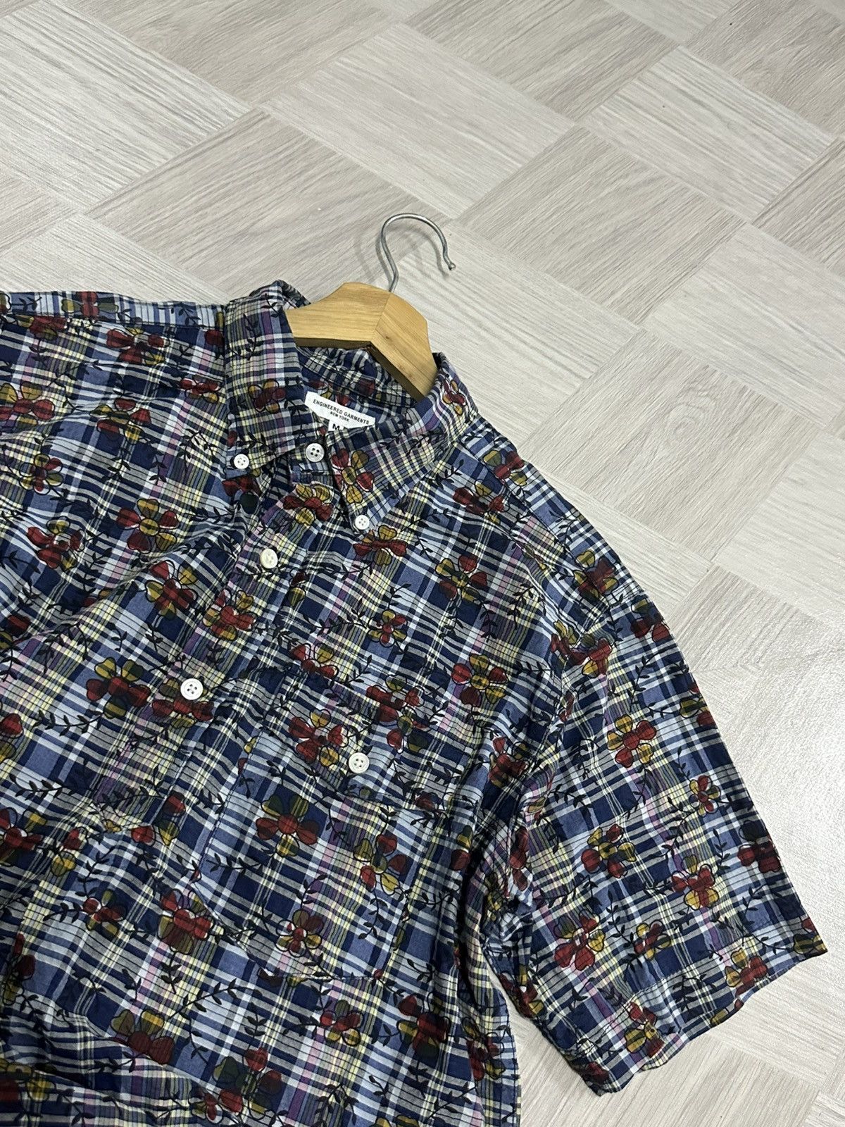 Engineered Garments SS17 Engineered Garments Floral Half Button Shirt Size US M / EU 48-50 / 2 - 22 Thumbnail