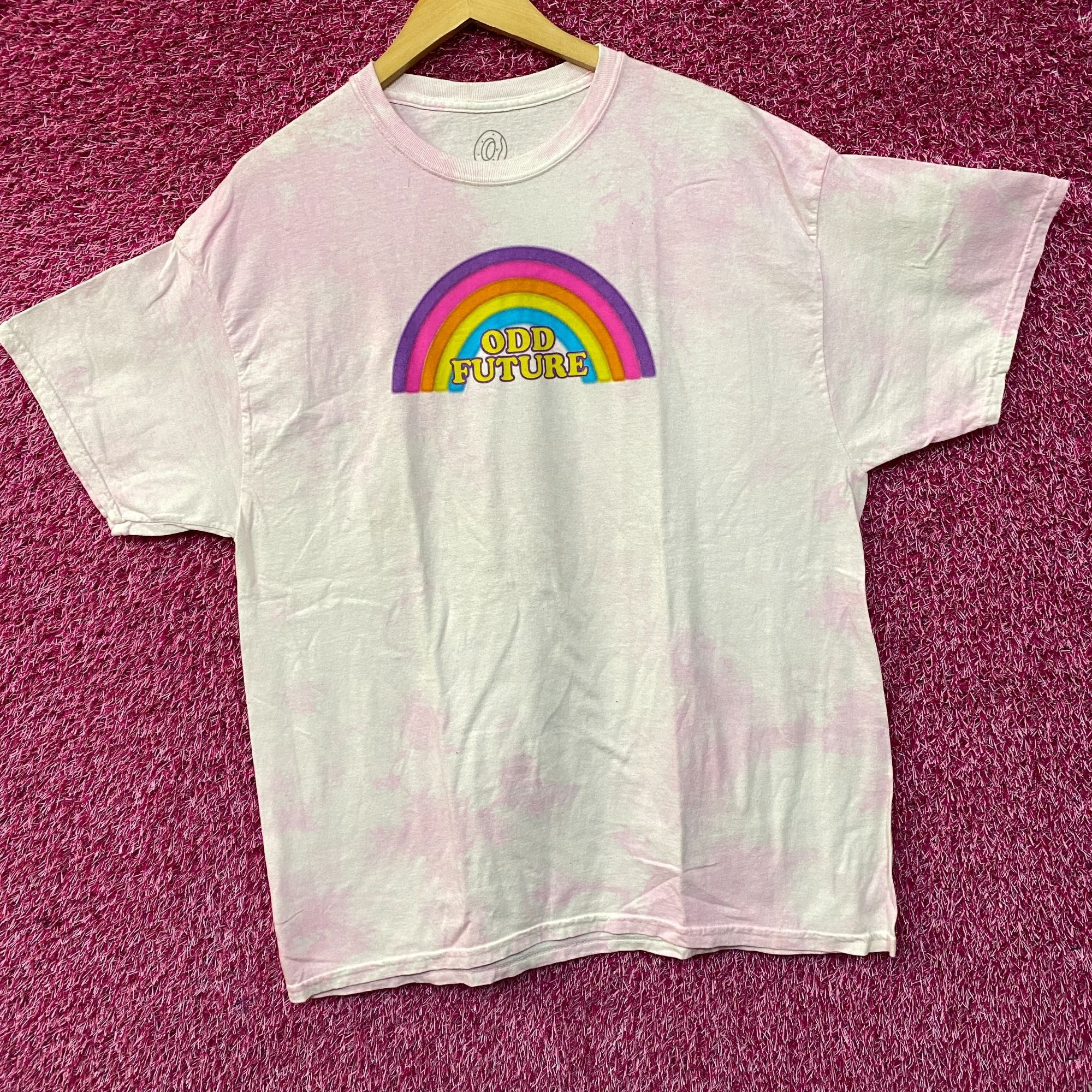 Odd Future Odd Future Rainbow Pink Tie Dye Womens T Shirt Medium Size US M / EU 48-50 / 2 - 3 Thumbnail