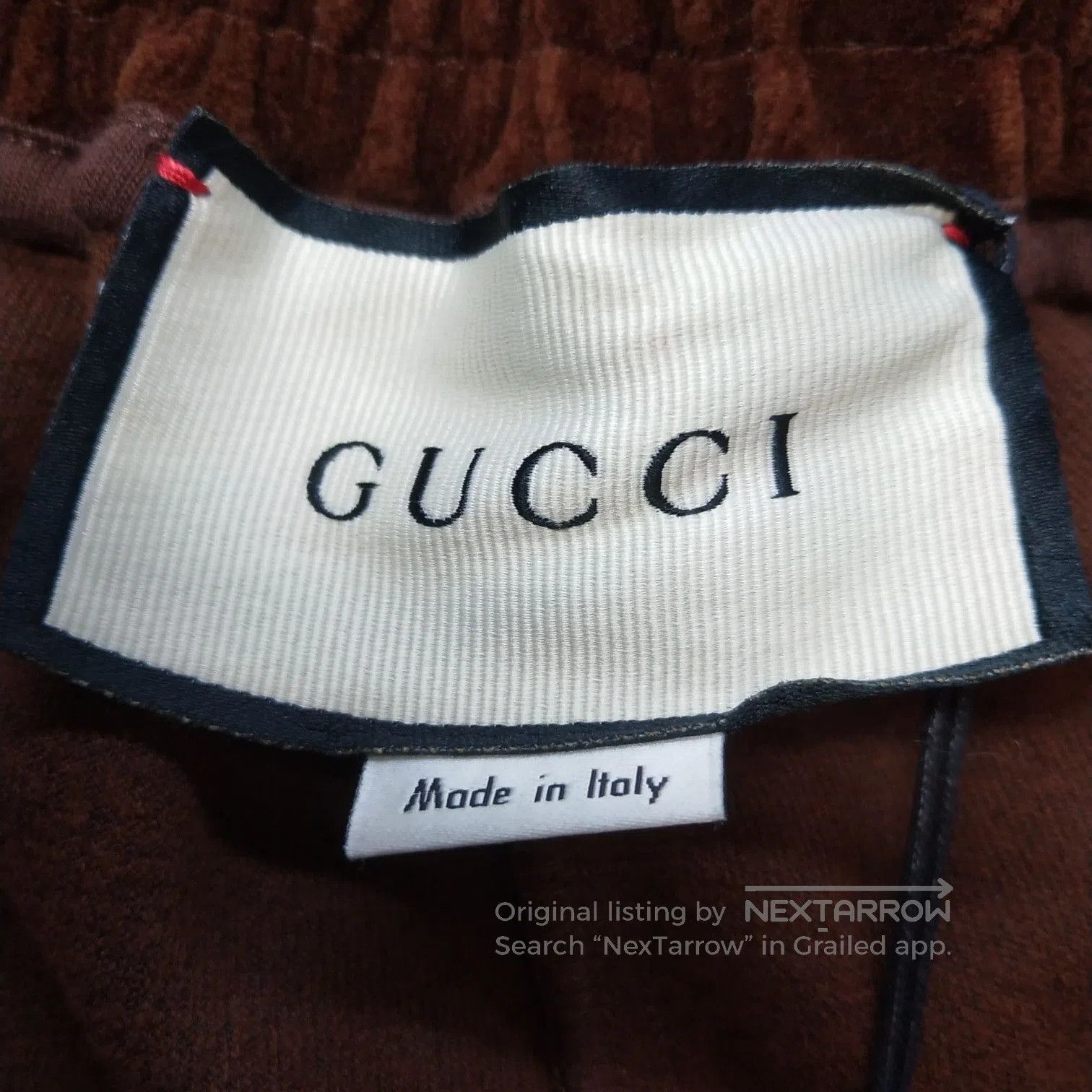 Gucci Gucci Brown Velvet Striped Shorts L. Size US 38 / EU 54 - 5 Thumbnail