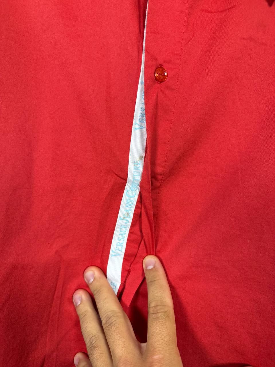 Versace 90's Vintage Versace Classic Red Shirt Button Up 2XL size Size US XXL / EU 58 / 5 - 7 Thumbnail