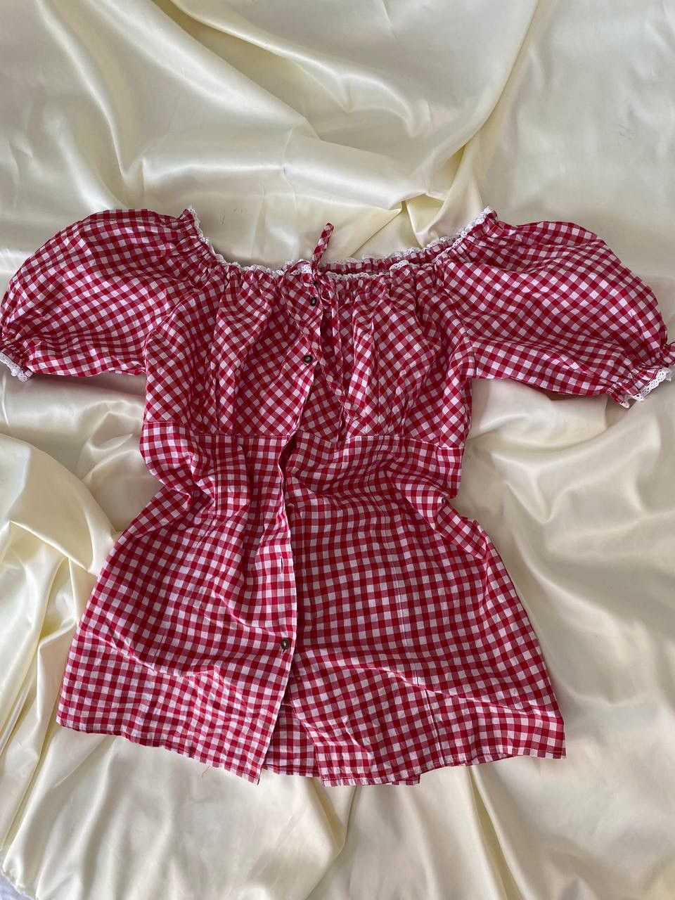 Vintage Vintage red&white blouse Size M / US 6-8 / IT 42-44 - 7 Thumbnail