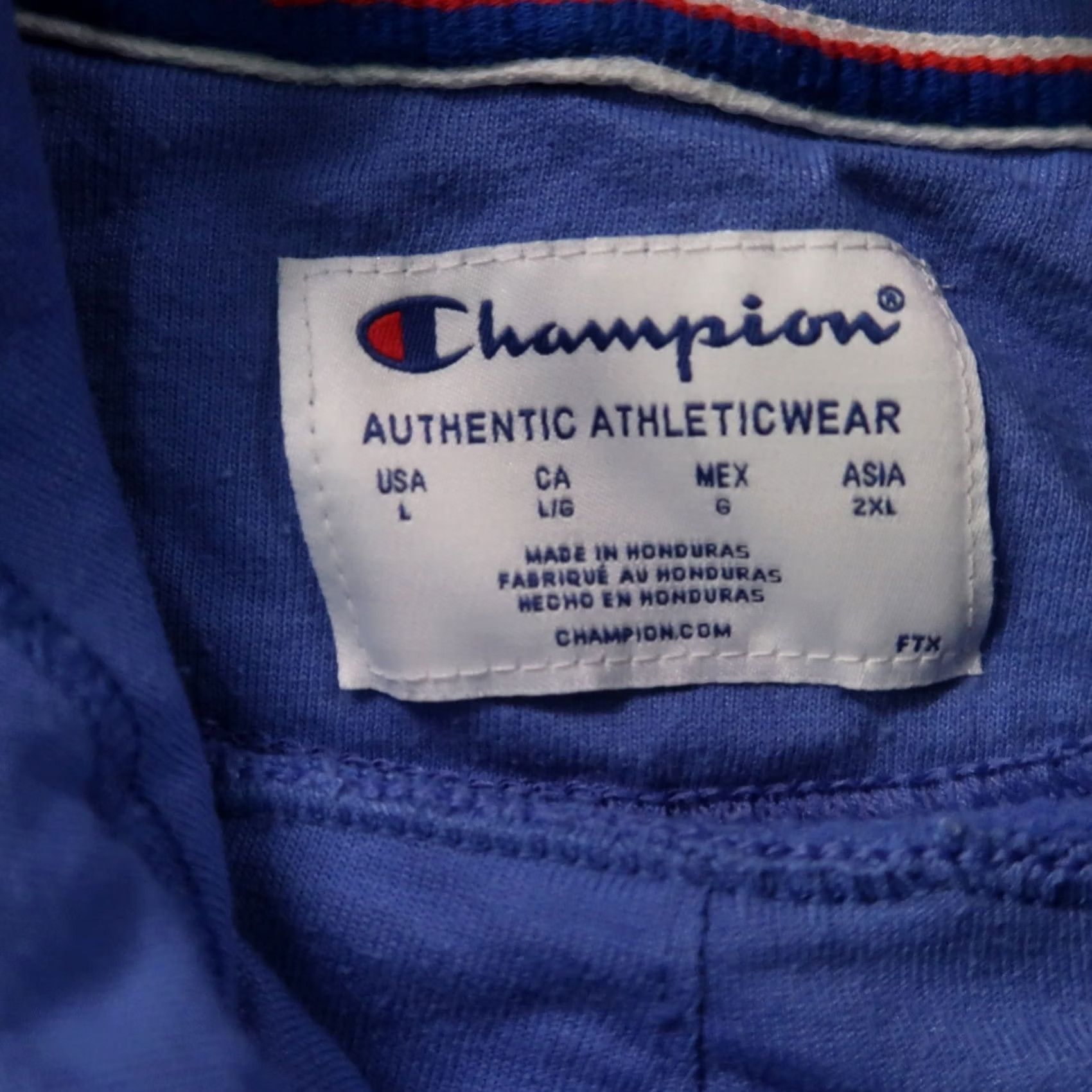 Champion Champion Hoodie Women's Large Blue Hooded Sweatshirt Size L / US 10 / IT 46 - 3 Thumbnail