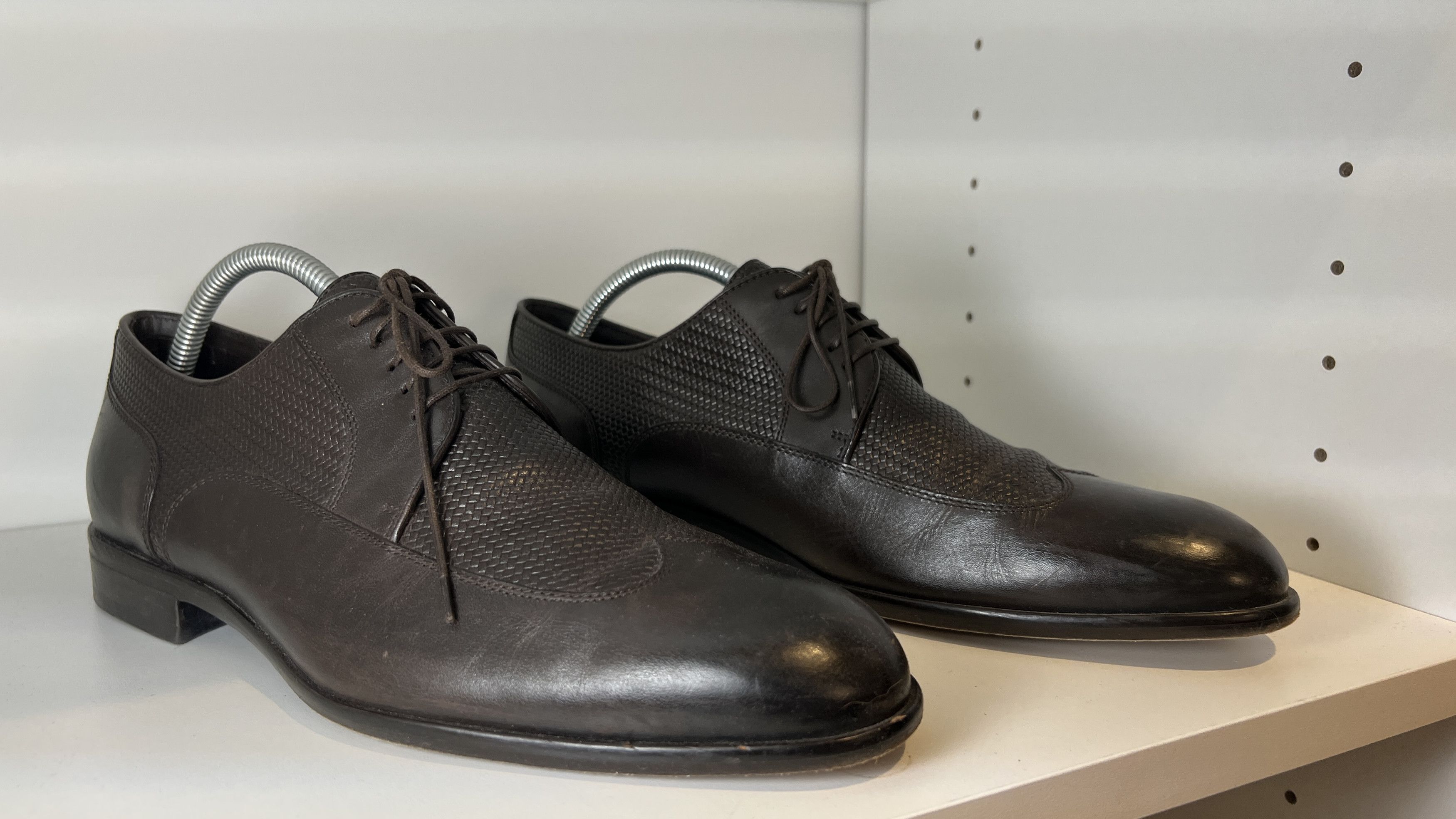 Hugo Boss Hugo Boss Brown Leather Formal Shoes Size US 8.5 / EU 41-42 - 2 Thumbnail
