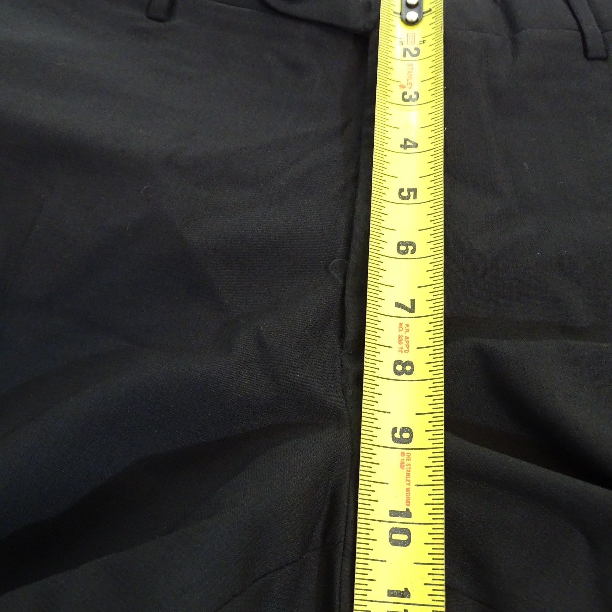 Corneliani Corneliani Mens Dress Pants Black Flat Front Wool Size 40x29 Size US 40 / EU 56 - 14 Thumbnail