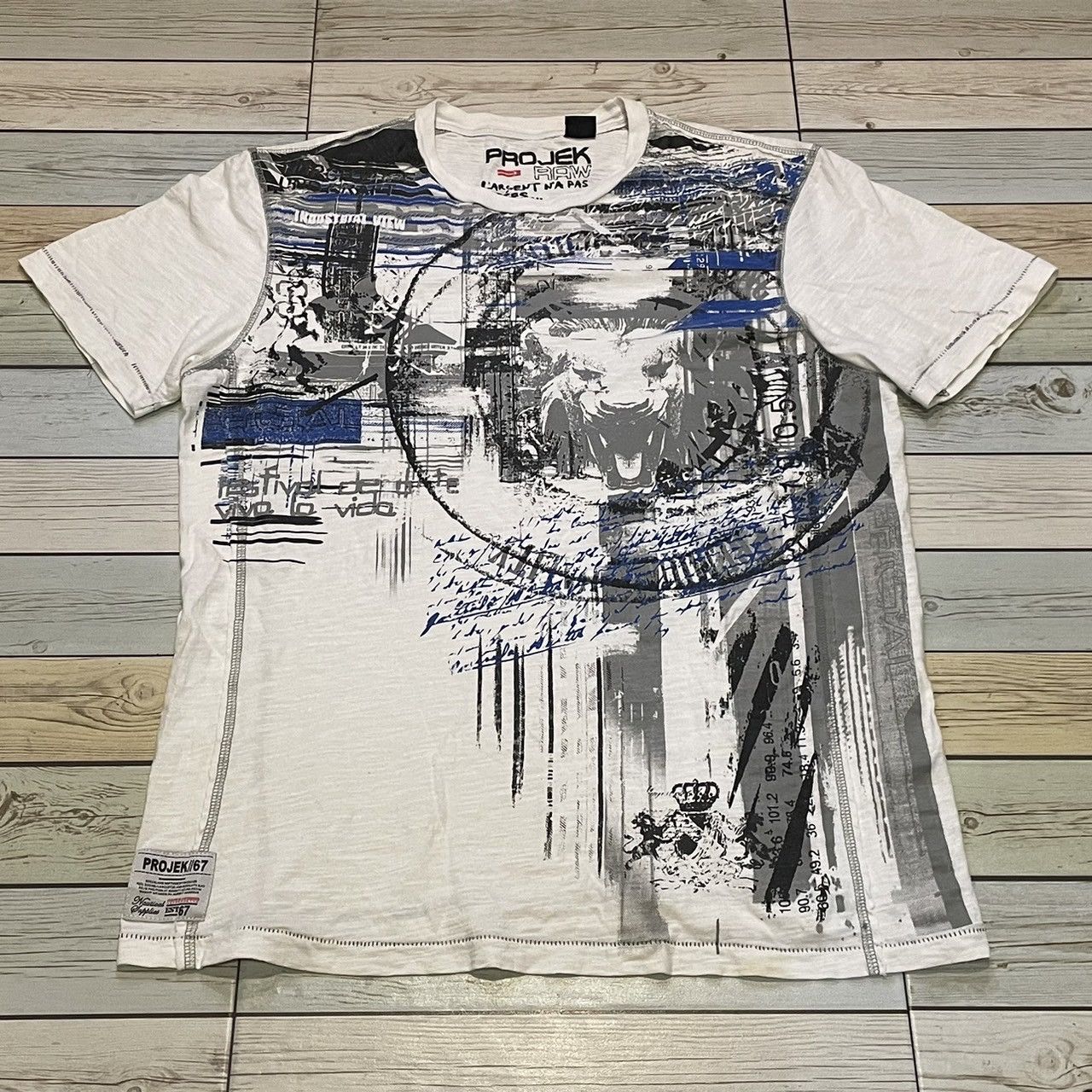 Affliction × Southpole × Tapout Rare Projek Raw Wings Cross Tee Y2K Affliction Style Size US M / EU 48-50 / 2 - 1 Thumbnail