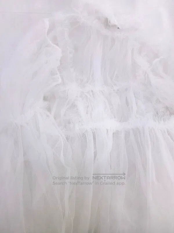 Comme des Garcons Comme Des Garcons White Retro Lace Design Dress Size M / US 6-8 / IT 42-44 - 3 Thumbnail