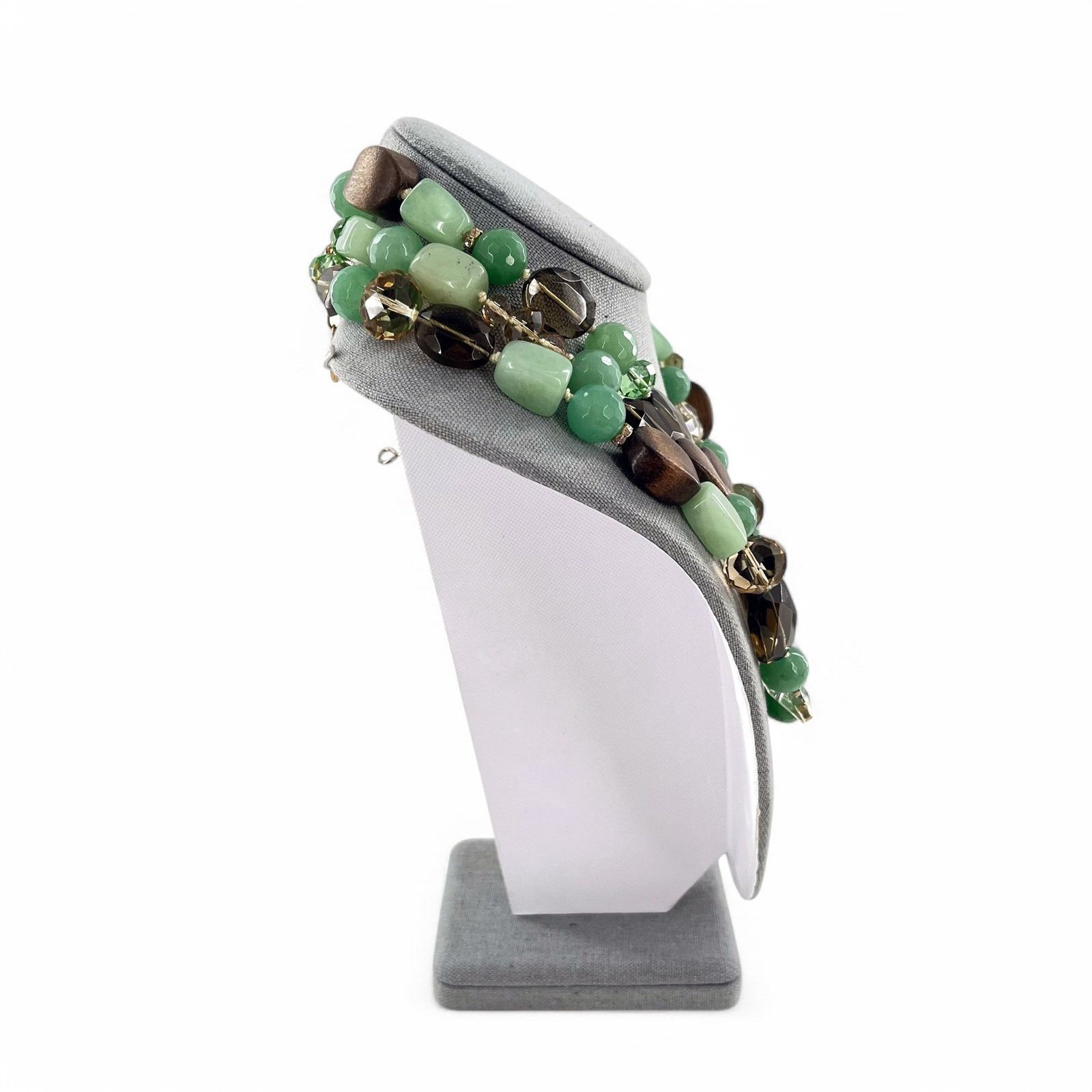 Other Stella & Dot Necklace Chunky Crystal Wood Bead Multi Strand Size ONE SIZE - 6 Thumbnail