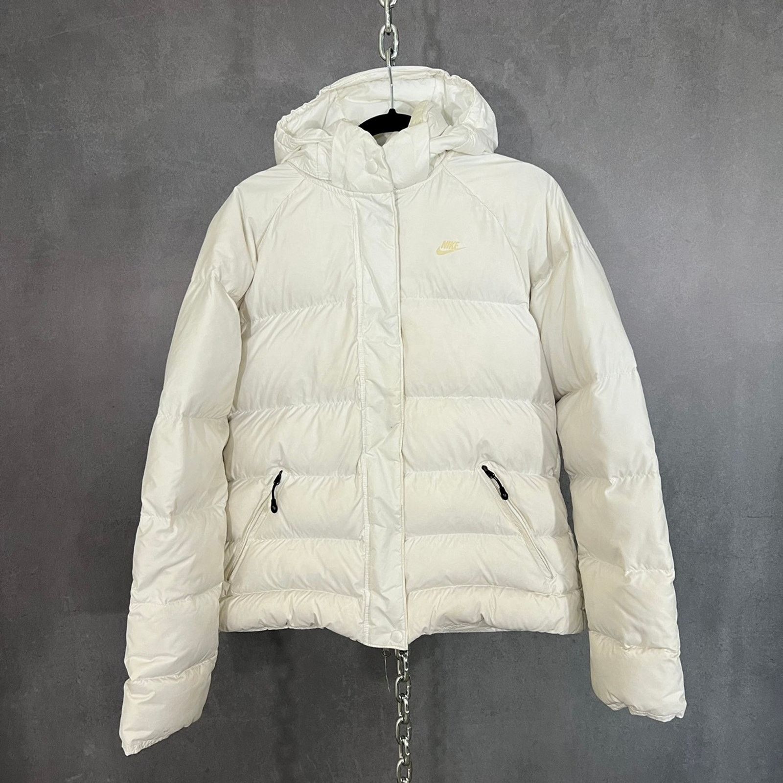 Nike Rare 2008 Nike down puffer full zip jacket. 266017-100 Size L / US 10 / IT 46 - 1 Thumbnail