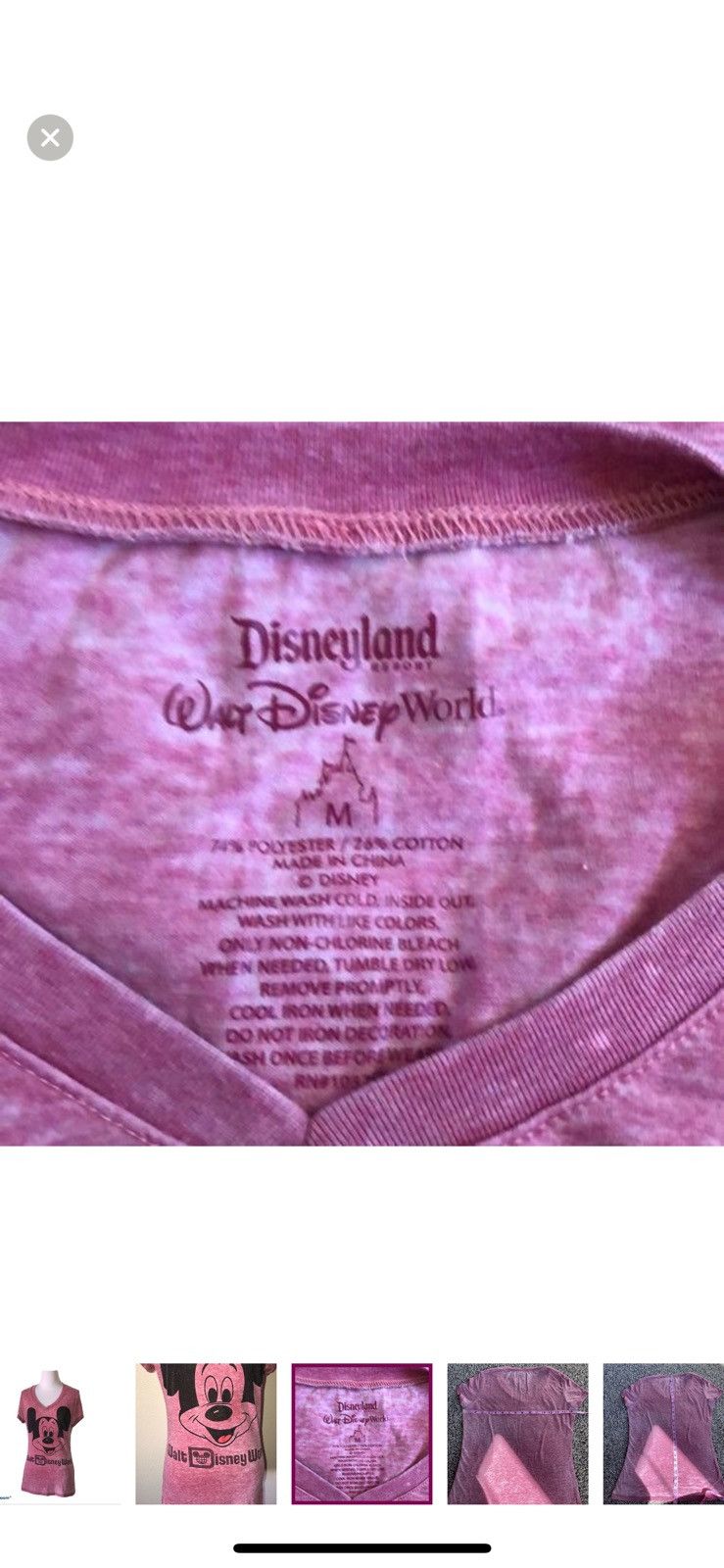 Disney Disney medium Mickey Mouse T shirt Size M / US 6-8 / IT 42-44 - 3 Thumbnail