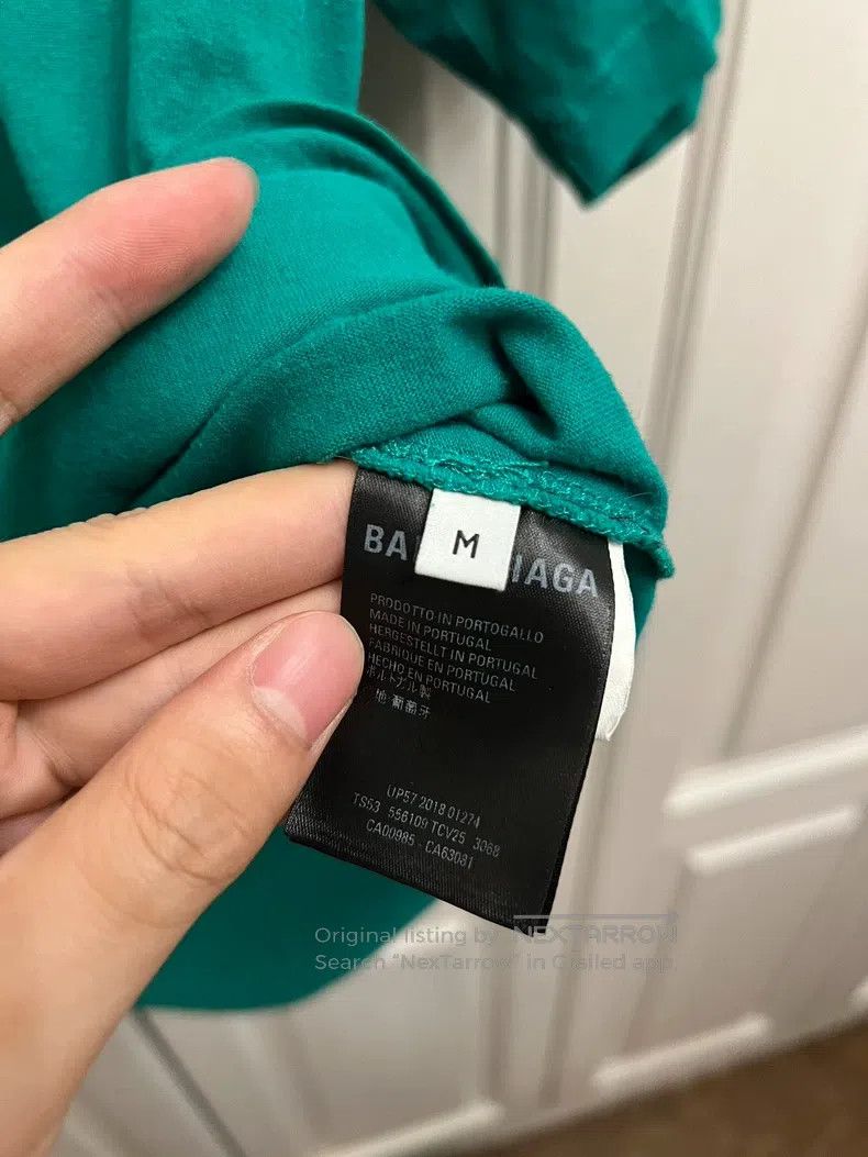 Balenciaga Balenciaga Wheat Ear Logo Short Sleeve T-Shirt - Black/Gre Size US M / EU 48-50 / 2 - 6 Thumbnail