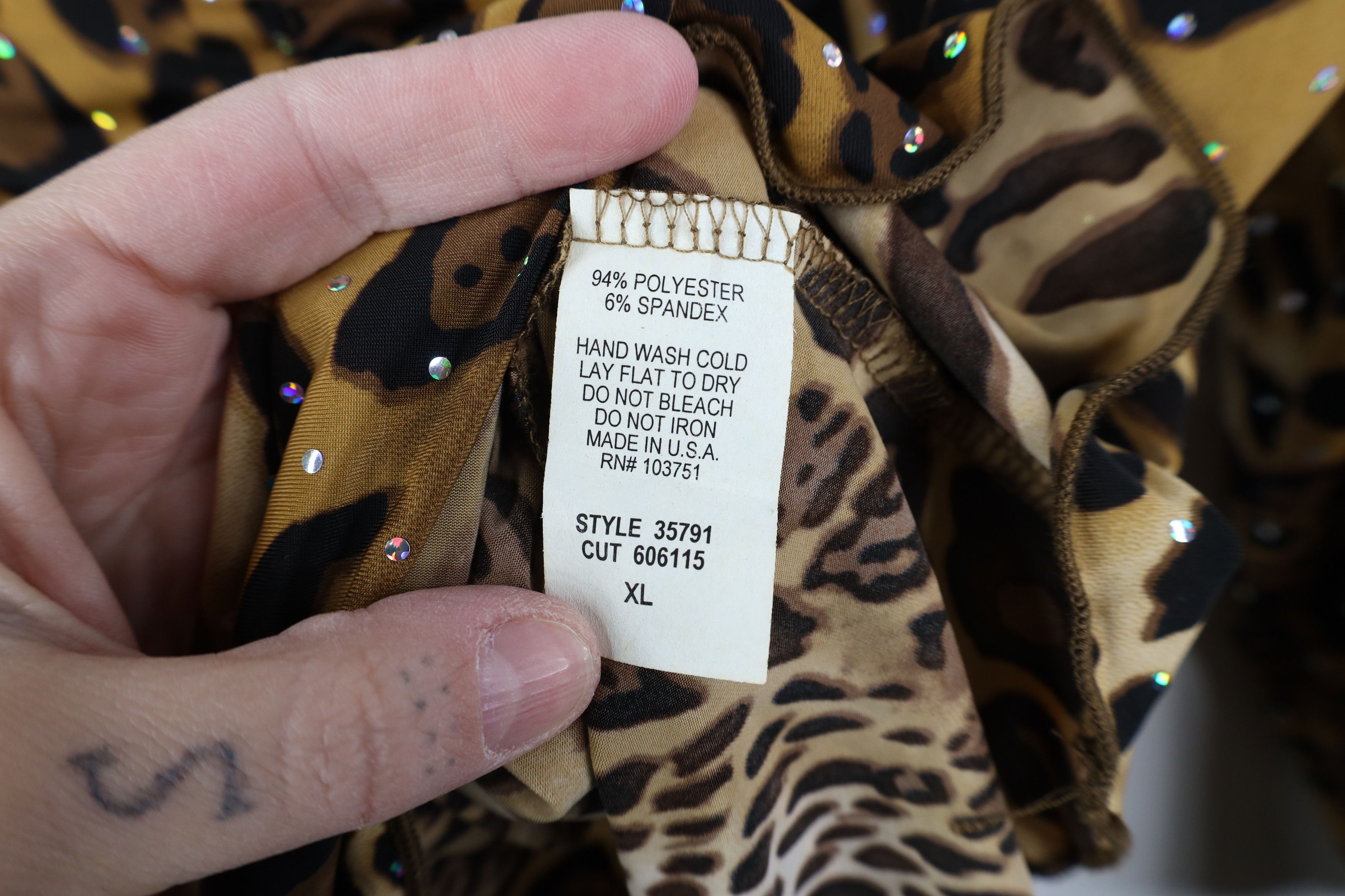 Vintage Vintage 90s Y2K Babydoll Fairy Leopard Cheetah Shirt Top USA Size XL / US 12-14 / IT 48-50 - 10 Thumbnail