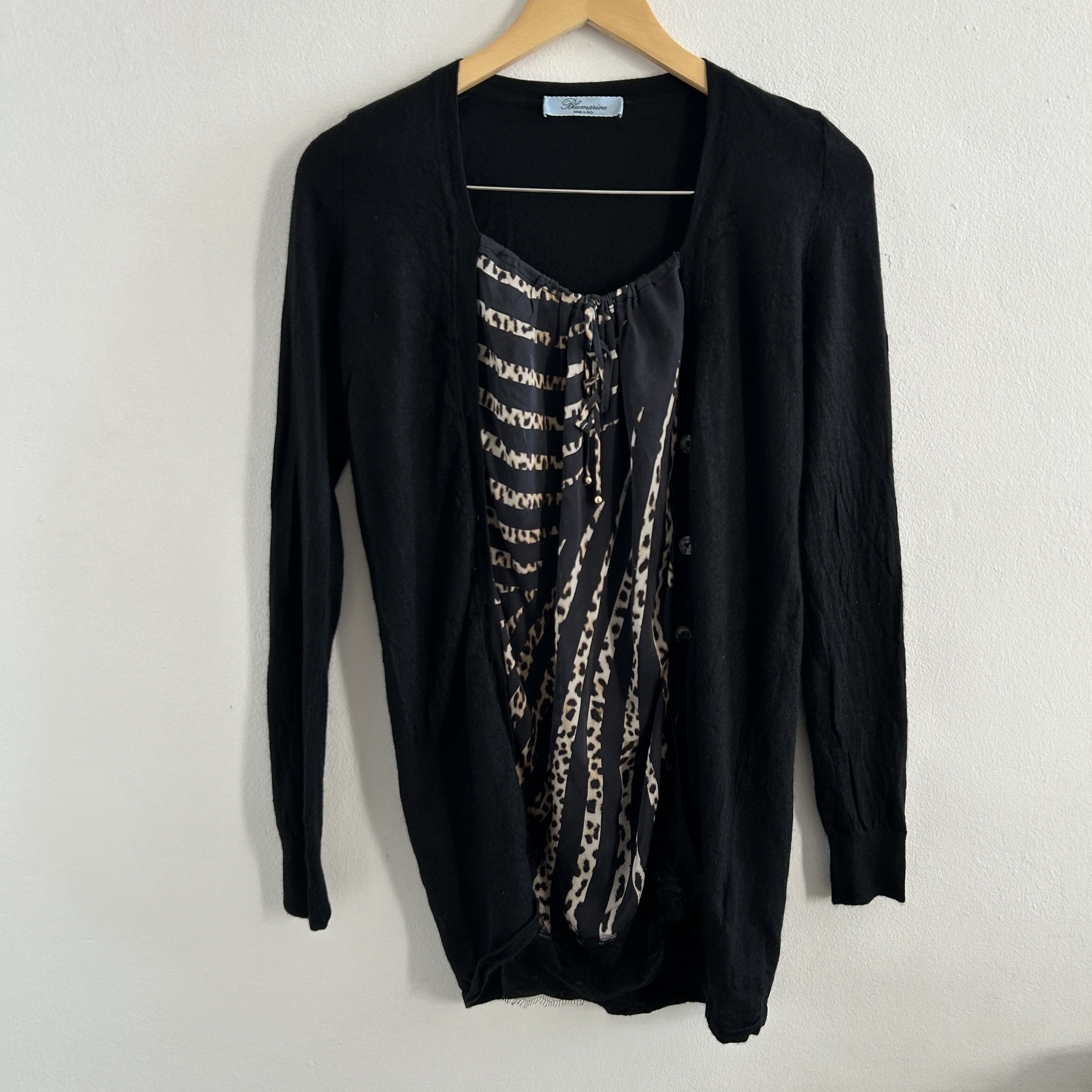 Blumarine intage Y2K Blumarine Cashmere Silk Cardigan Top Size XL / US 12-14 / IT 48-50 - 9 Thumbnail