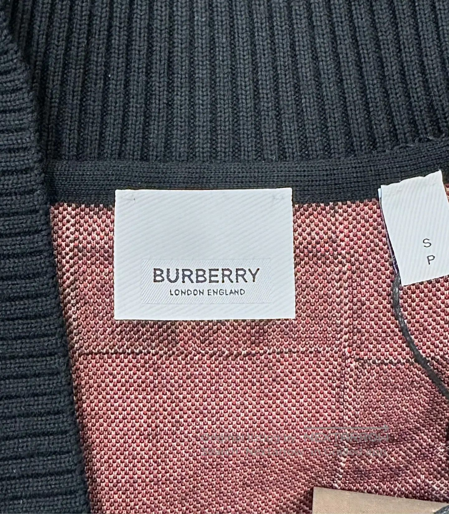 Burberry Burberry Black Checker Knit Wool Cardigan| Size US S / EU 44-46 / 1 - 3 Thumbnail