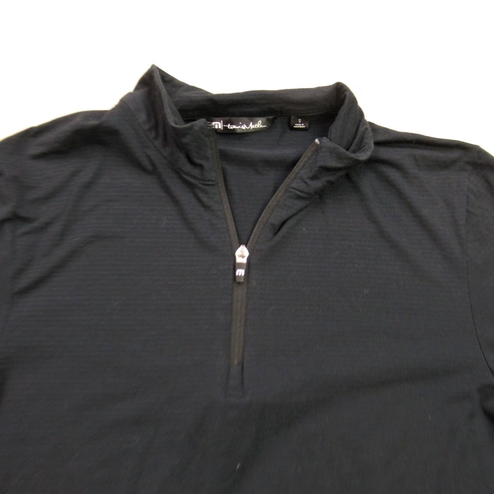TravisMathew Travis Mathew Sweater Mens Small Long Sleeve Pullover 1/4 Zip Golf Stripes Size US S / EU 44-46 / 1 - 3 Thumbnail