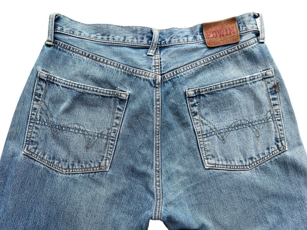 Edwin Vintage Edwin 505 Selvedge Distressed Denim Jeans 33 Size US 33 - 8 Thumbnail