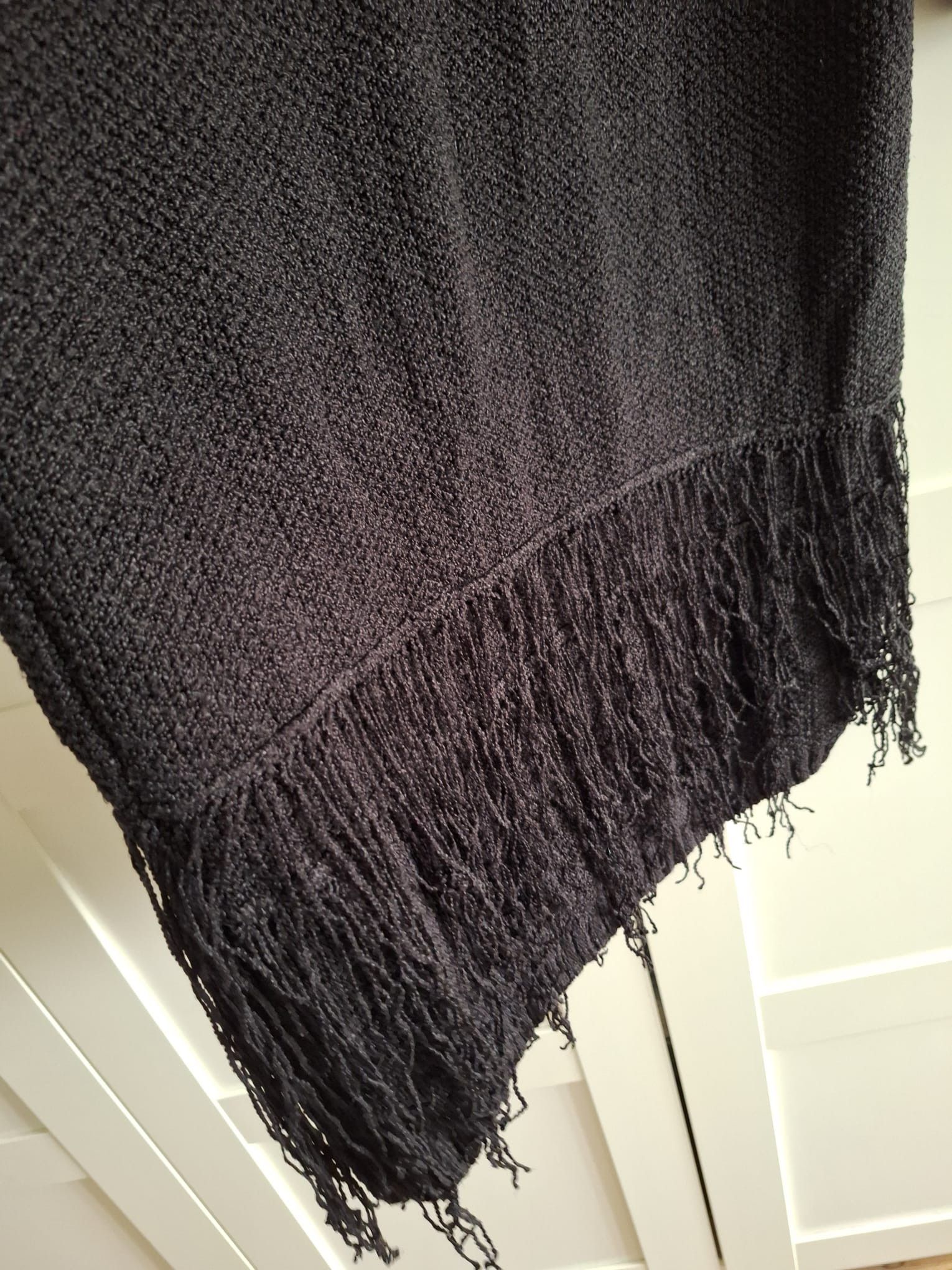 Calvin Klein Calvin Klein Black Knit Fringe Dress S Size S / US 4 / IT 40 - 9 Thumbnail