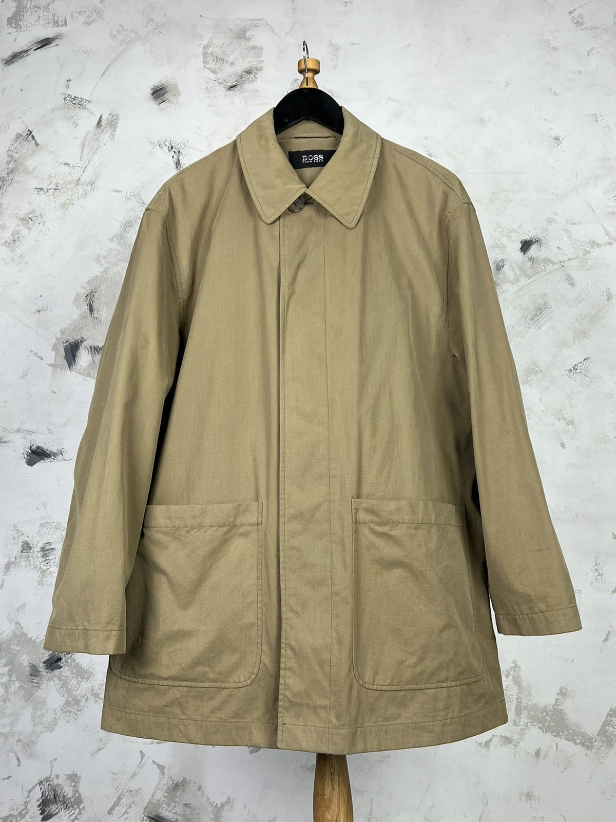 Hugo Boss Vintage Hugo Boss Trench Coat Jacket Size M - L 48 Size US L / EU 52-54 / 3 - 2 Thumbnail